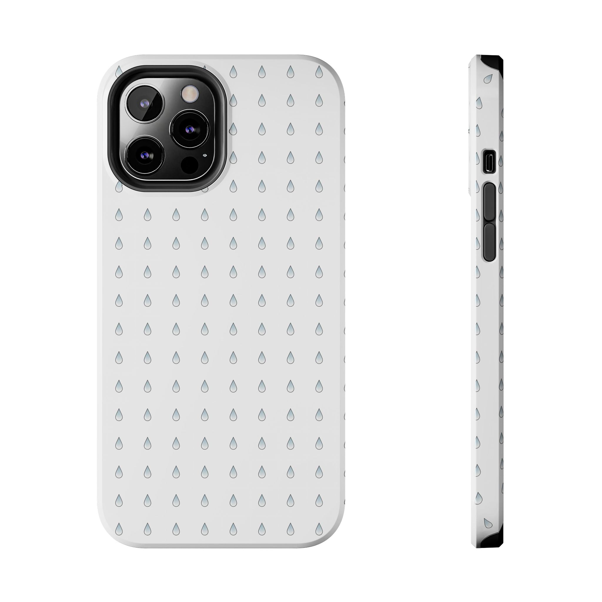 Tough Phone Case — Minimal Raindrop Protective Cover