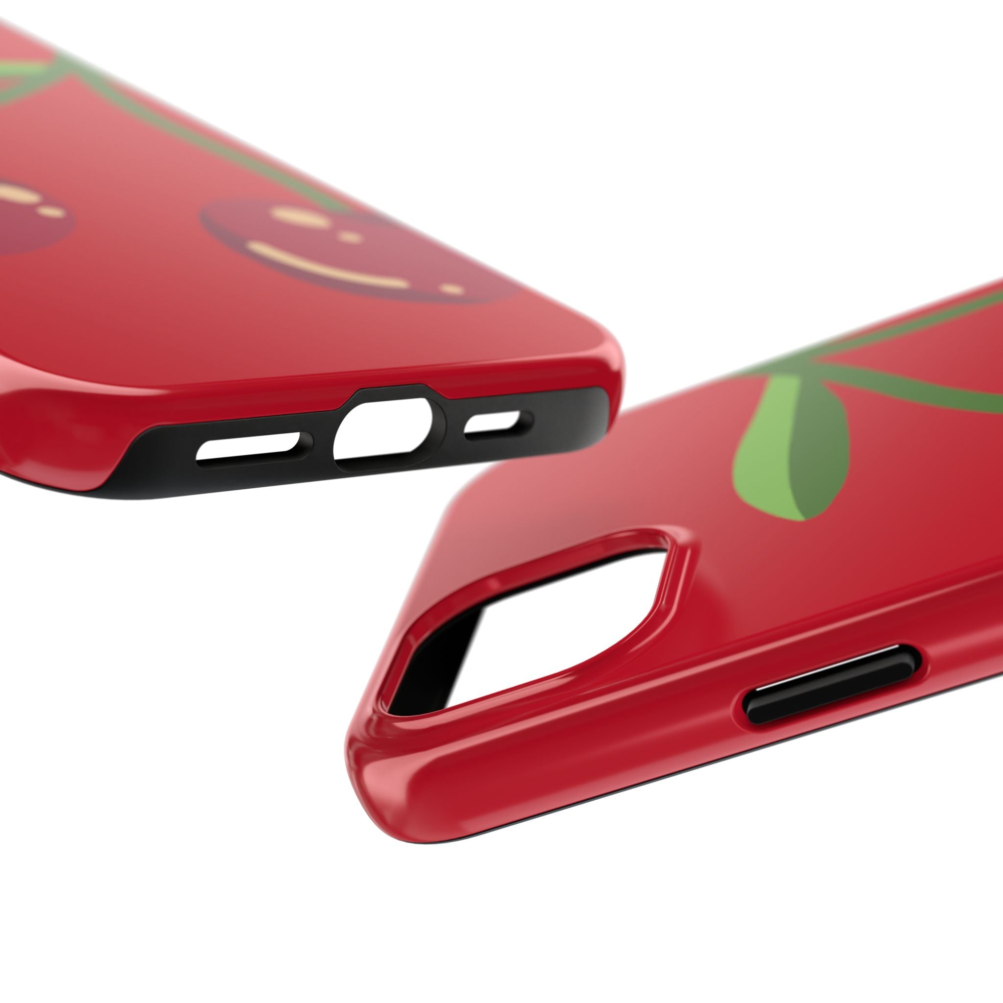 Cherry Red Tough Phone Case — Cute Retro Fruit iPhone Case