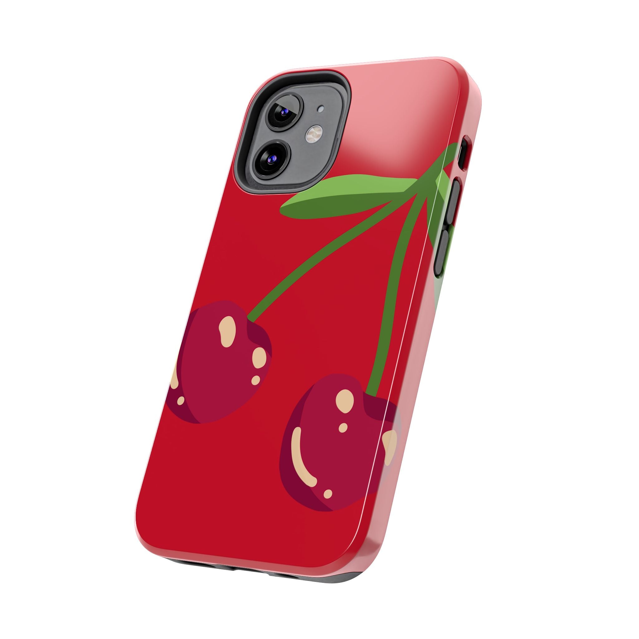 Cherry Red Tough Phone Case — Cute Retro Fruit iPhone Case