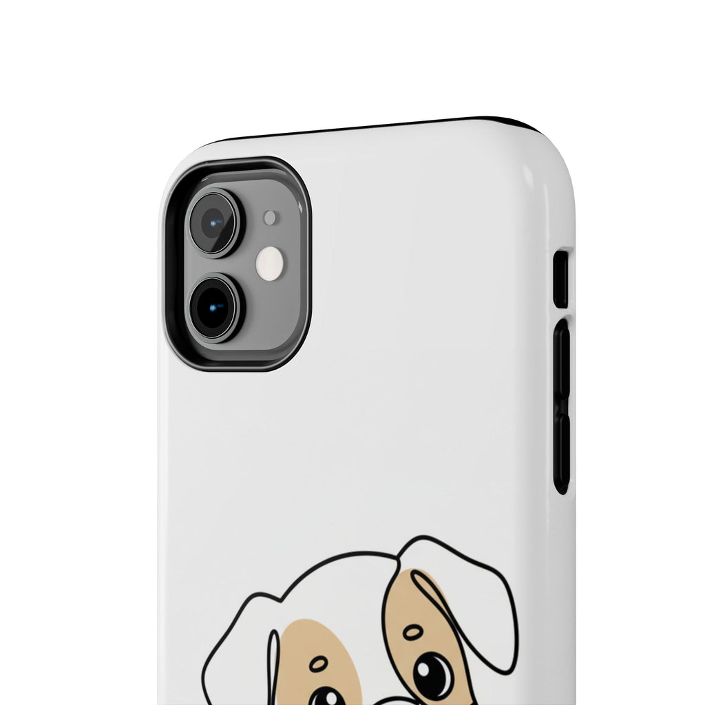 Cute Puppy Tough Phone Case – Cartoon Dog Protective Phone Cover