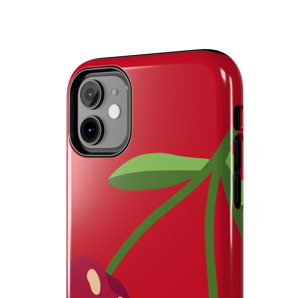 Cherry Red Tough Phone Case — Cute Retro Fruit iPhone Case