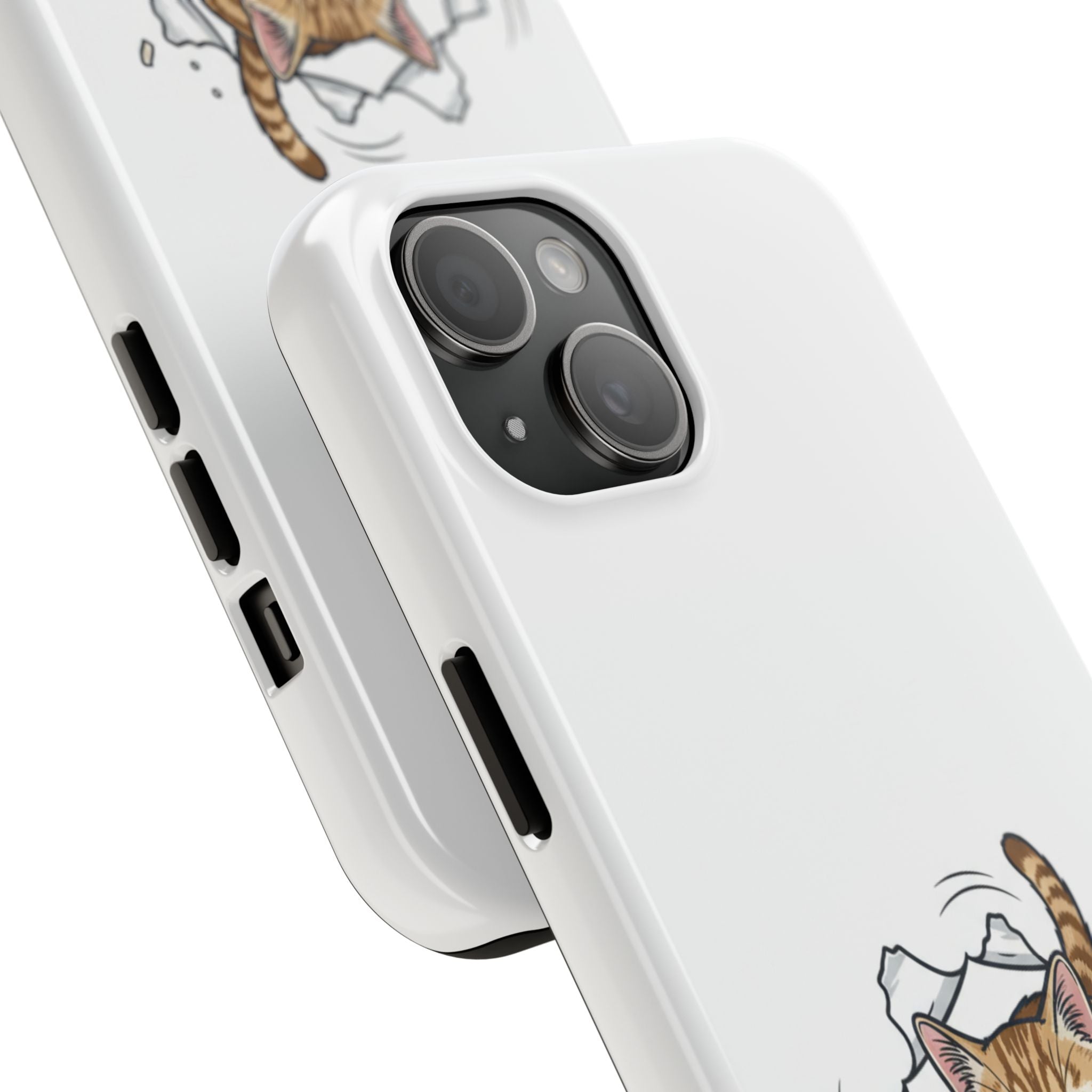 Playful Orange Tabby Cat Phone Case | Tough Phone Case, Protective Cute Kitty