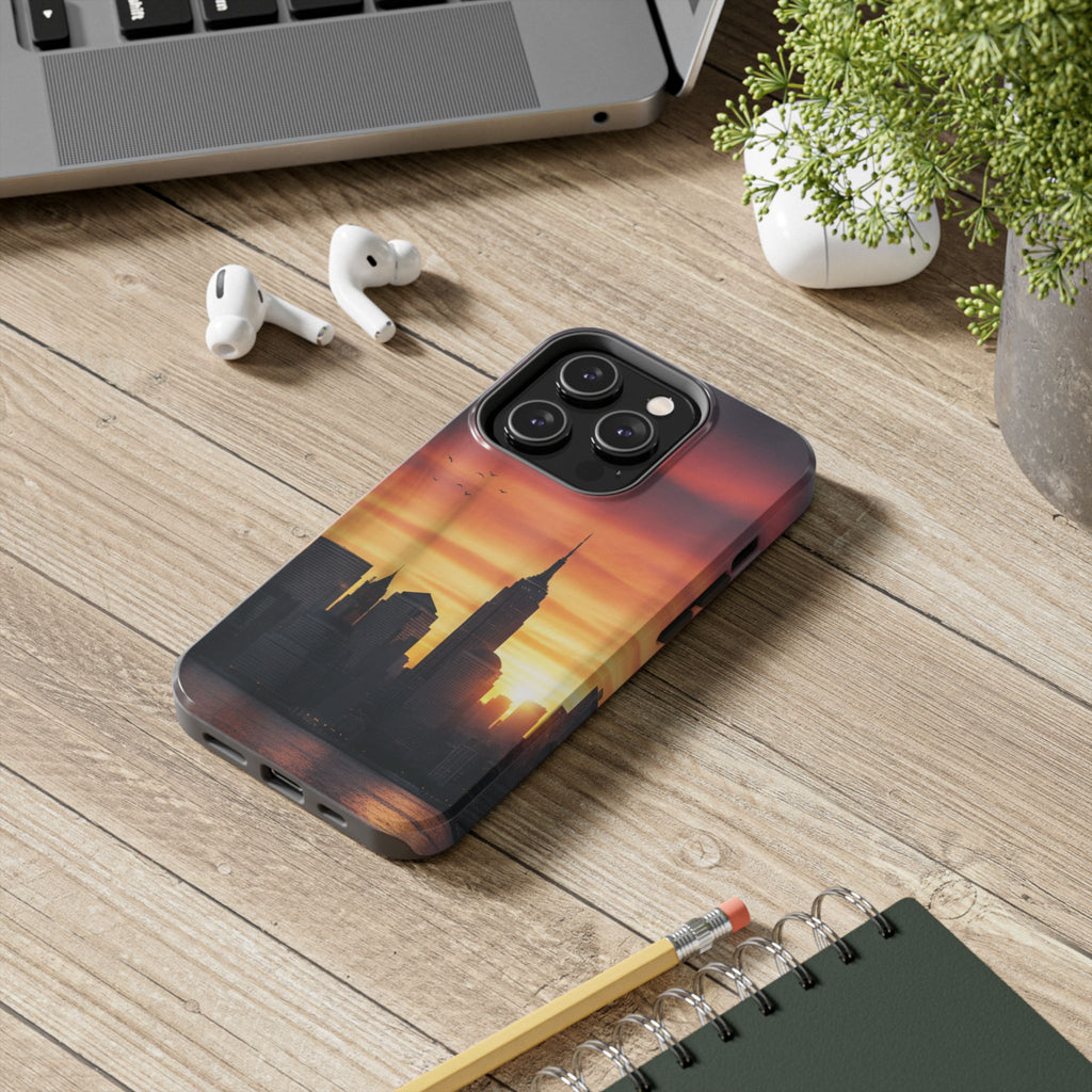 Tough Phone Case — NYC Skyline Sunset Protective Cover