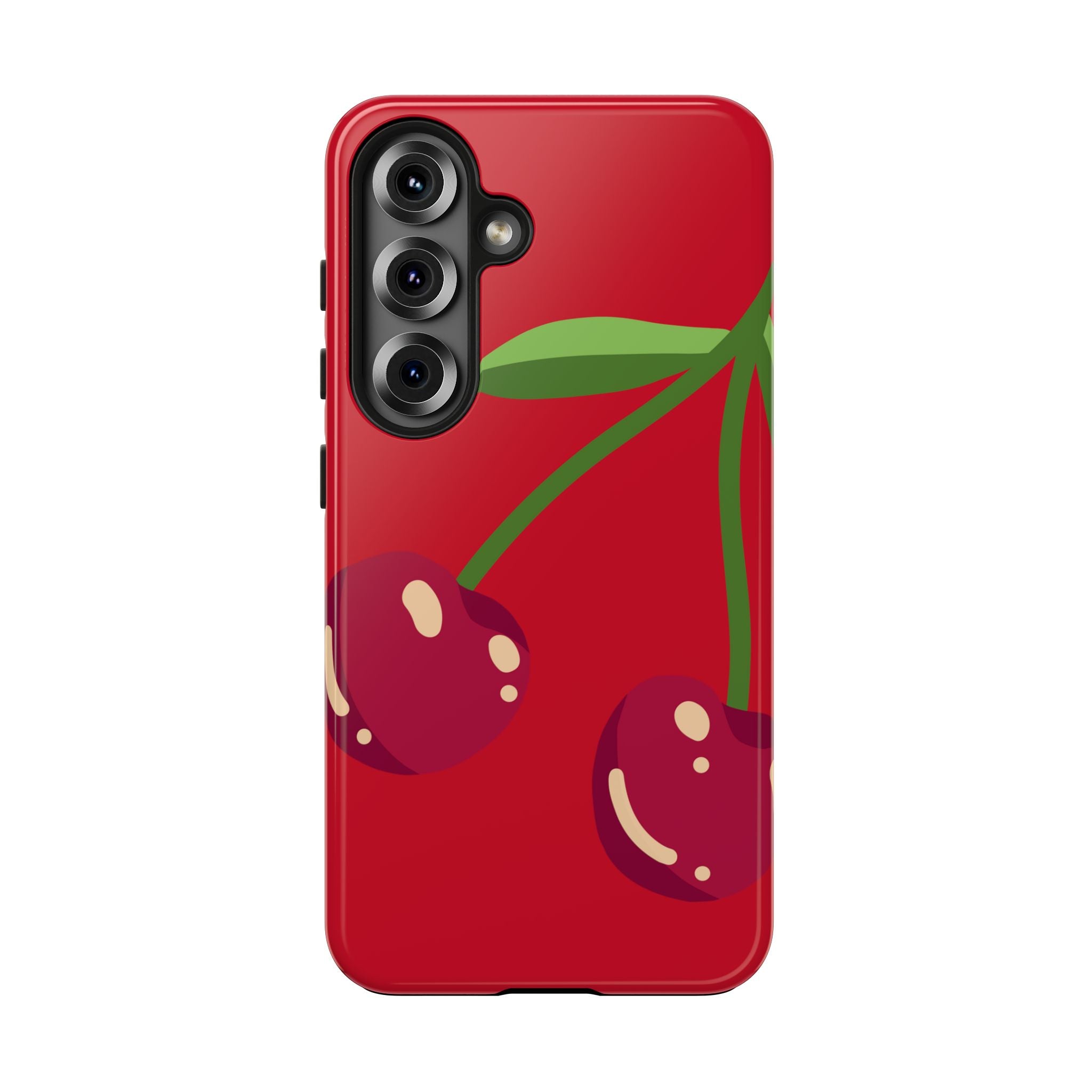 Cherry Red Tough Phone Case — Cute Retro Fruit iPhone Case