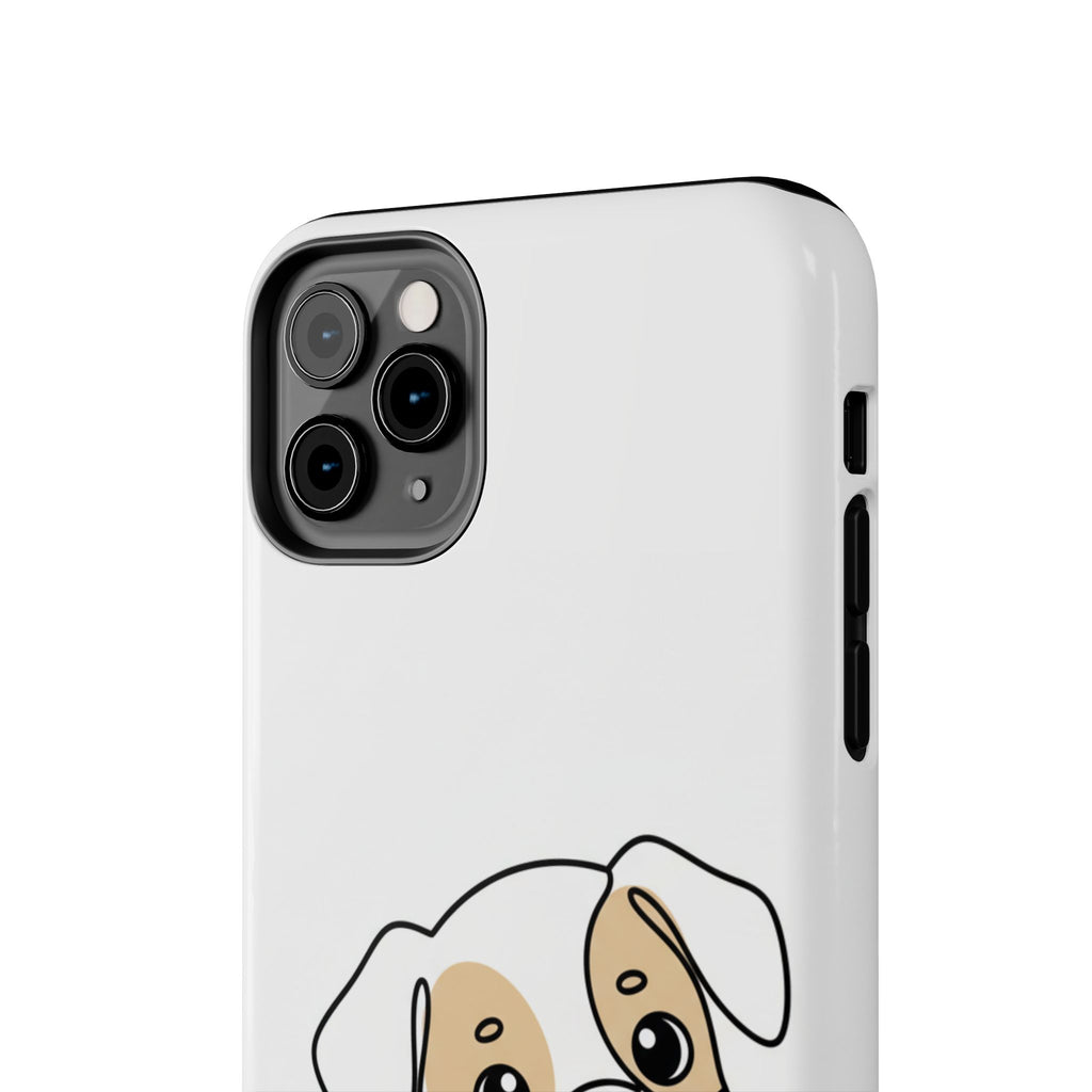 Cute Puppy Tough Phone Case – Cartoon Dog Protective Phone Cover
