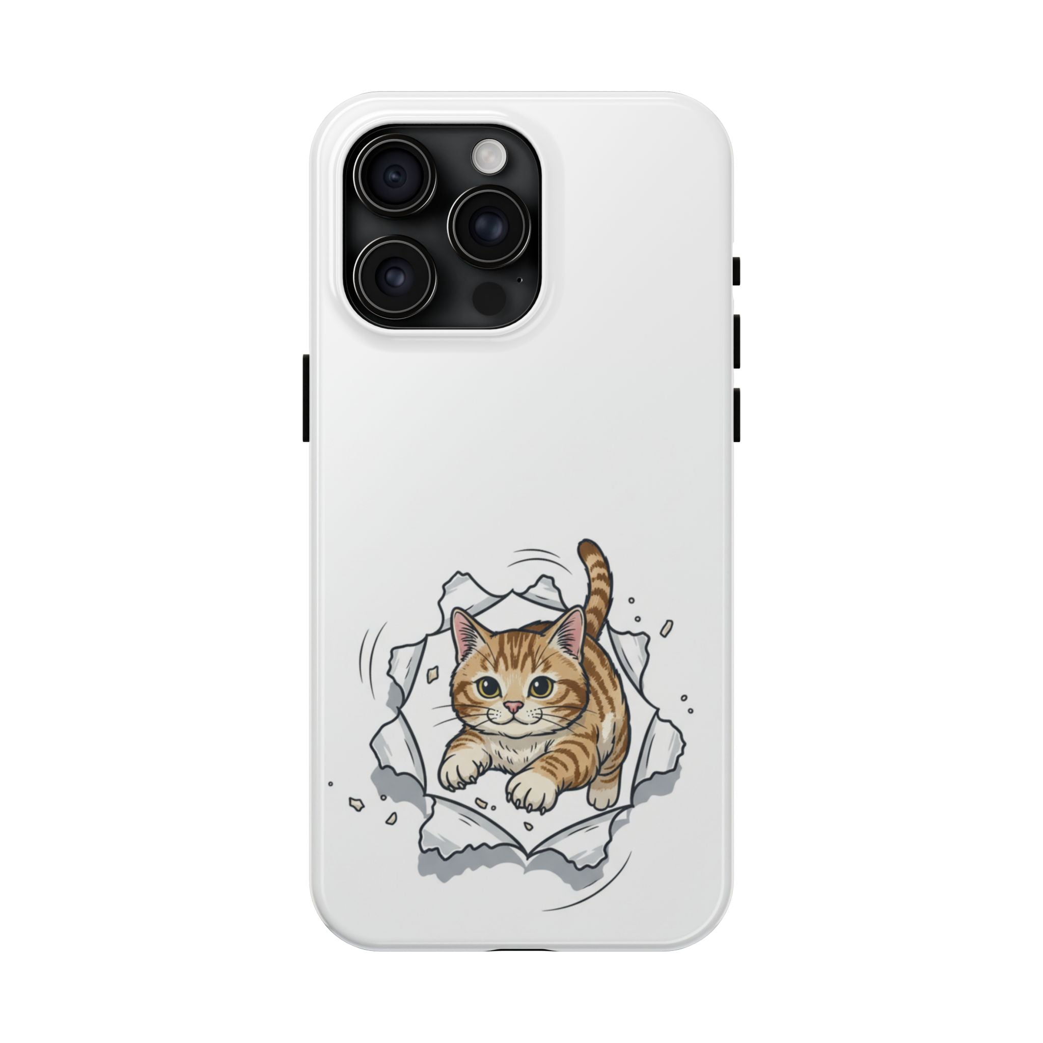 Playful Orange Tabby Cat Phone Case | Tough Phone Case, Protective Cute Kitty
