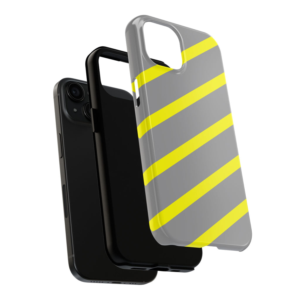 Copy of Tough Phone Case — Blue Diagonal Stripe Shockproof Cover