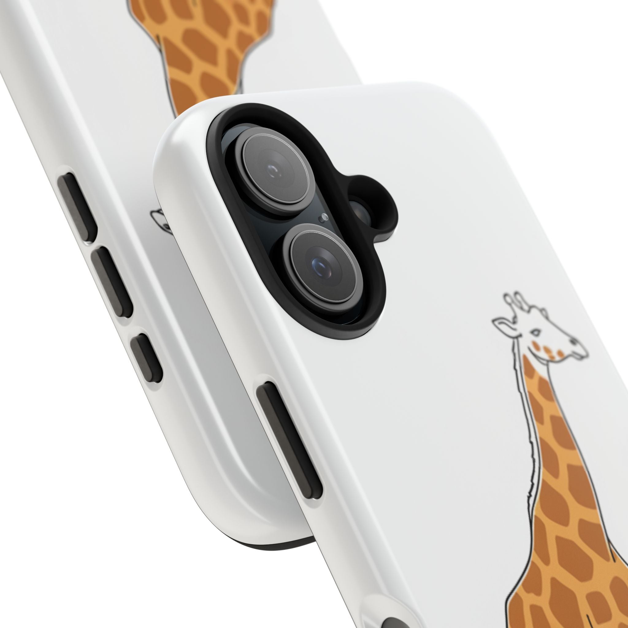 Giraffe Tough Phone Case — Cute Safari Animal Protective Cover