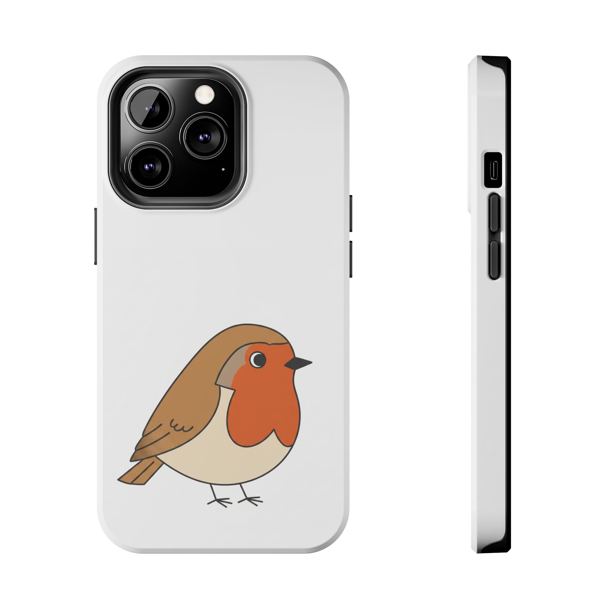 Cute Robin Tough Phone Case — Protective Bird iPhone Case