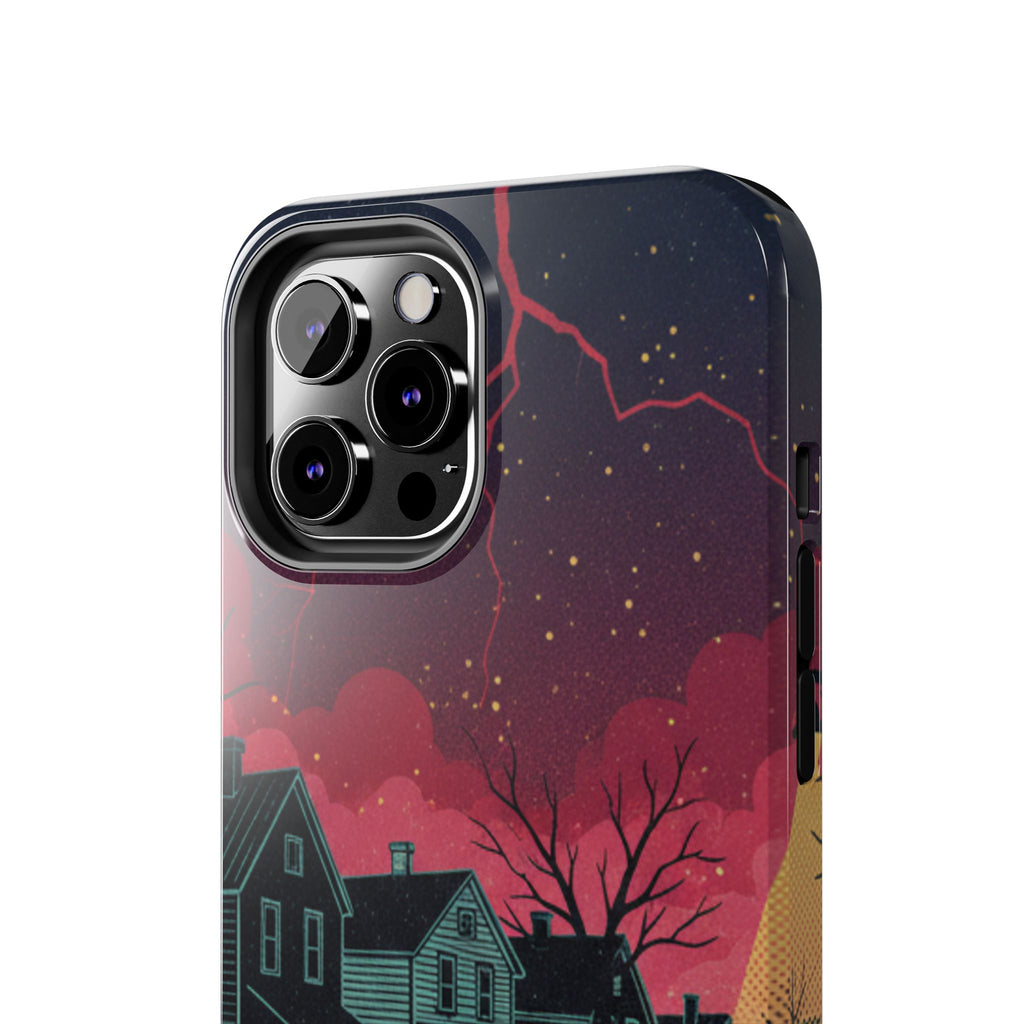 Tough Phone Case — Nostalgic Night Bike Ride Sky Design