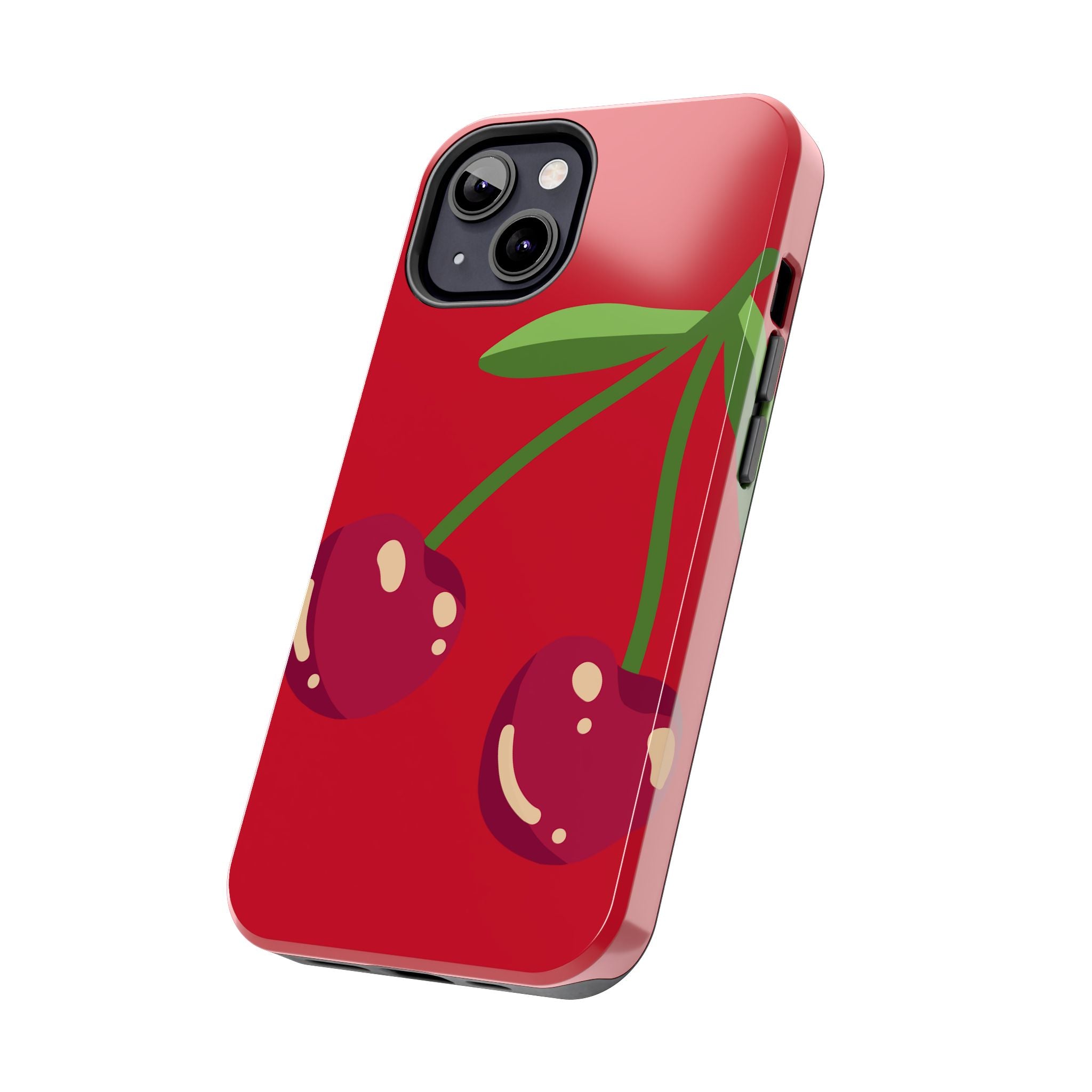 Cherry Red Tough Phone Case — Cute Retro Fruit iPhone Case