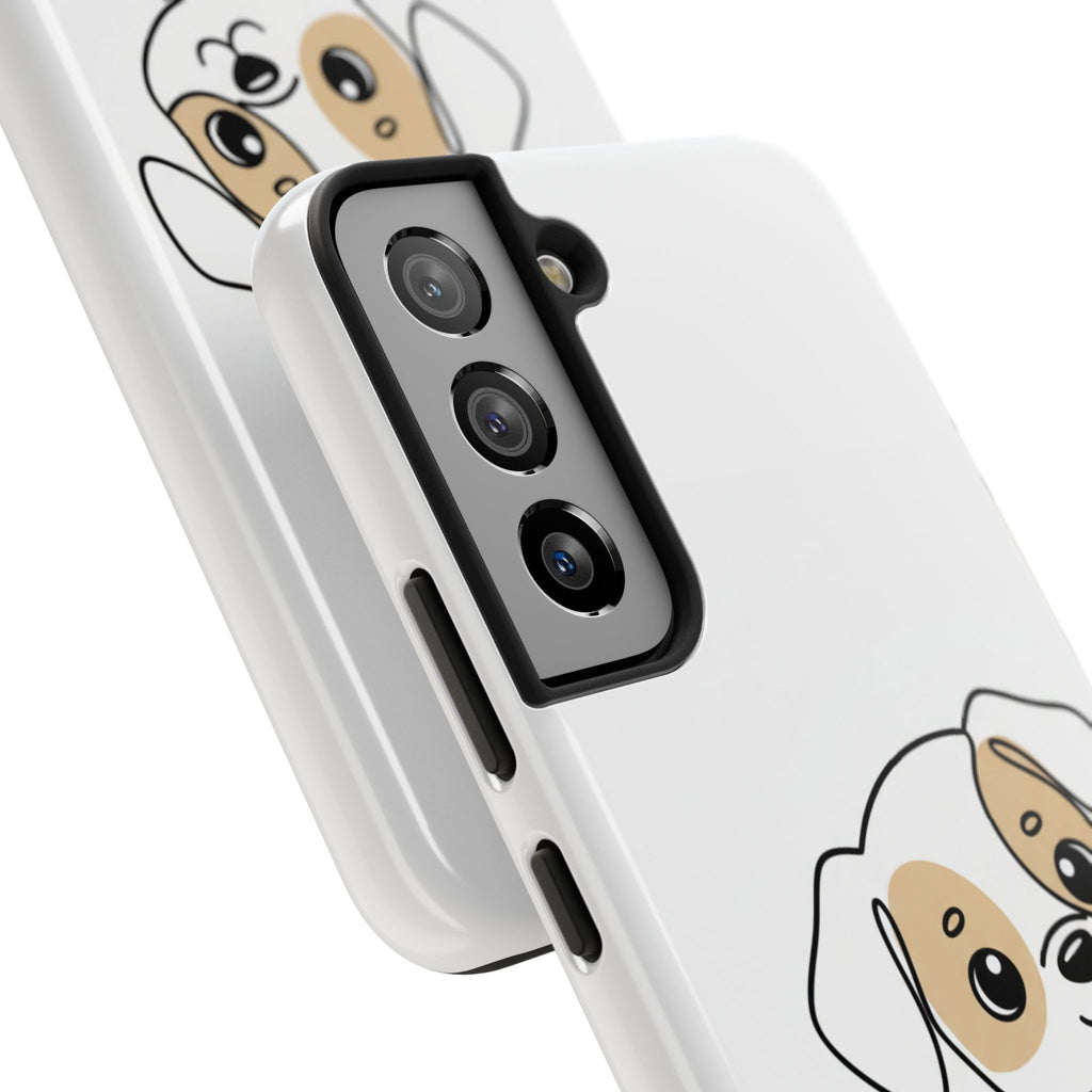 Cute Puppy Tough Phone Case – Cartoon Dog Protective Phone Cover