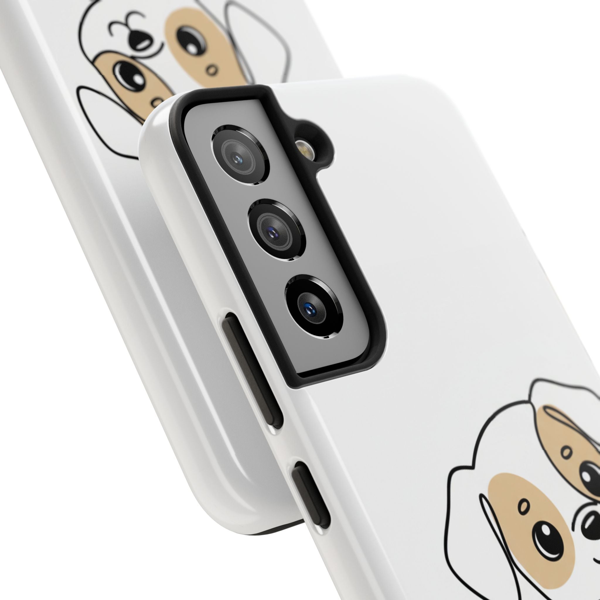 Cute Puppy Tough Phone Case – Cartoon Dog Protective Phone Cover