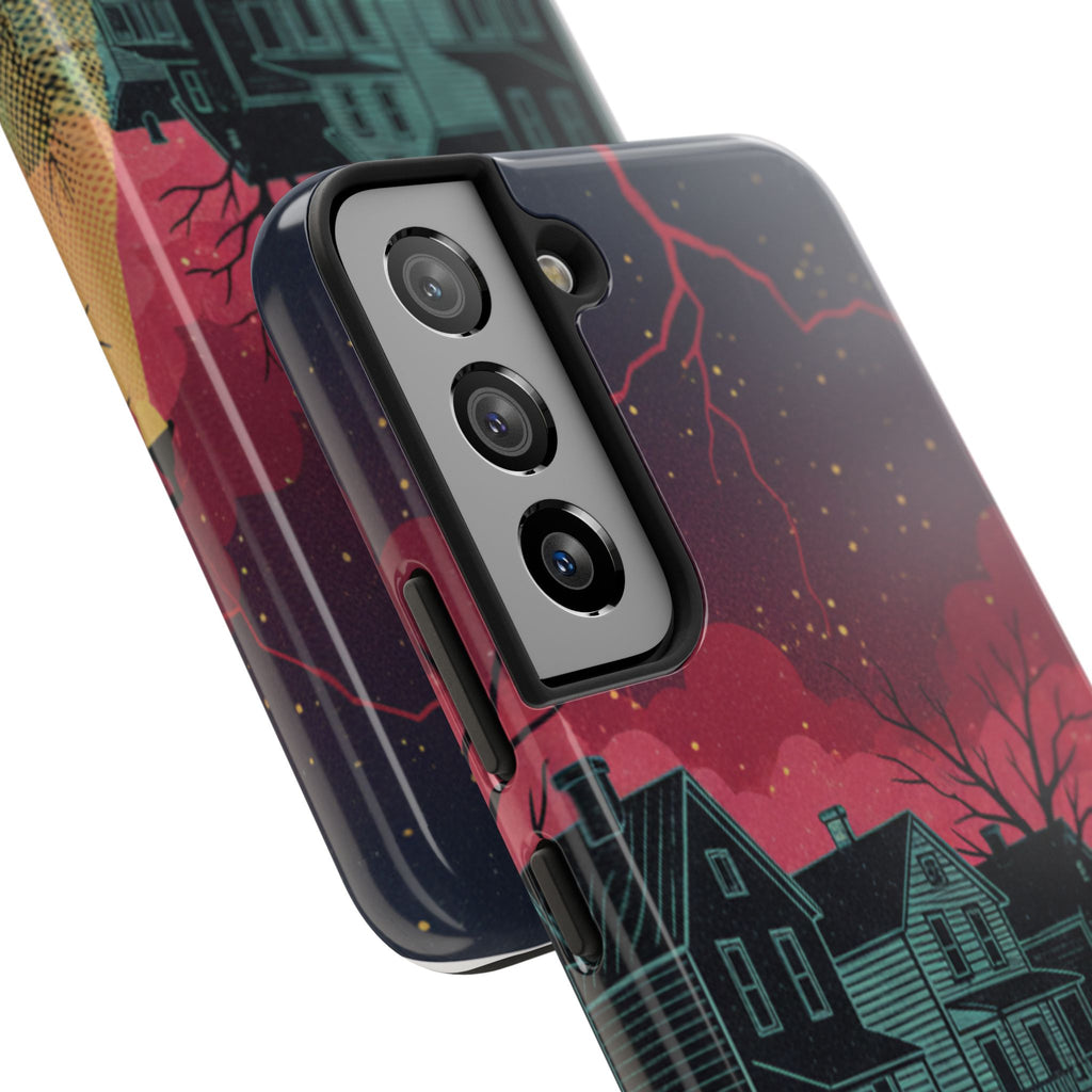 Tough Phone Case — Nostalgic Night Bike Ride Sky Design