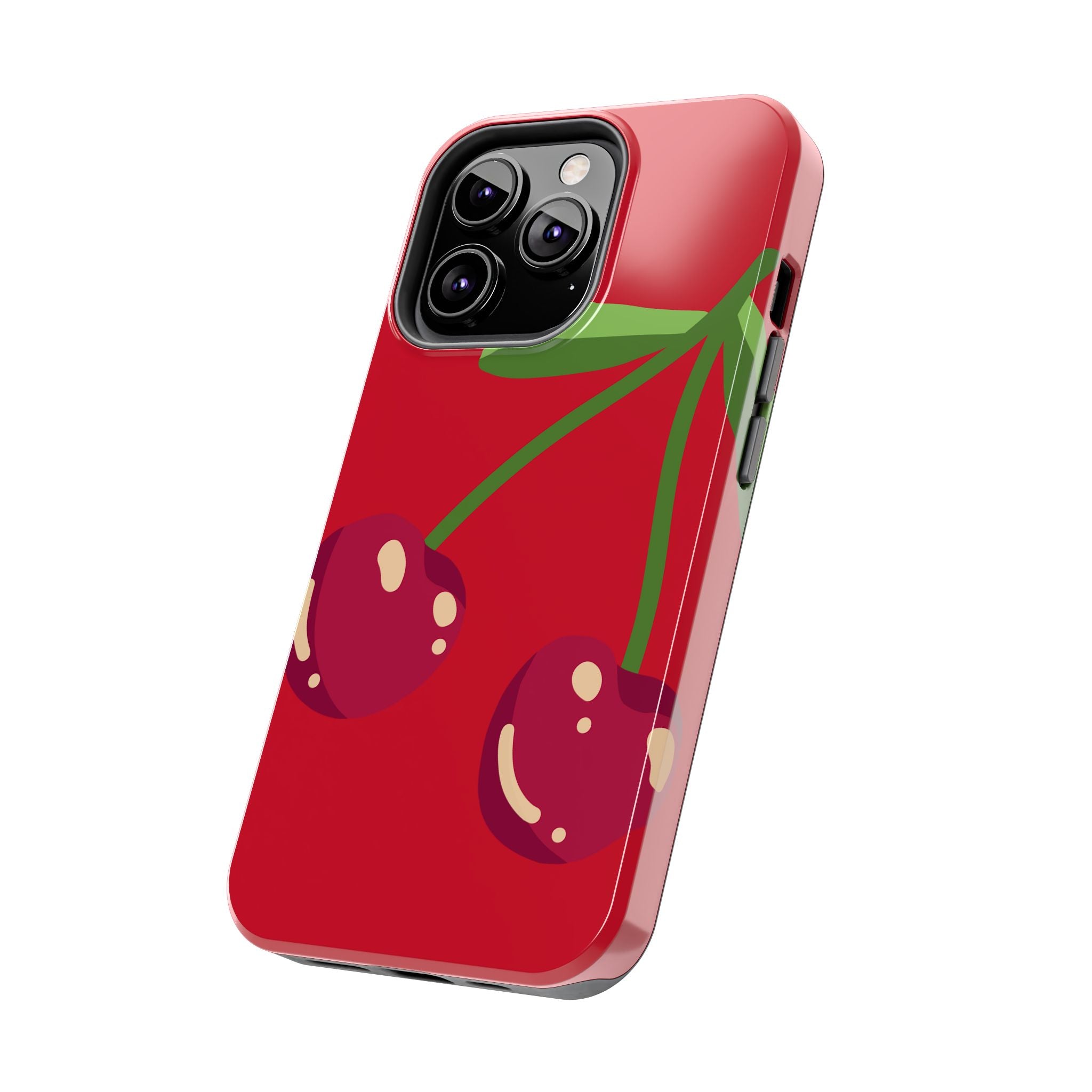 Cherry Red Tough Phone Case — Cute Retro Fruit iPhone Case