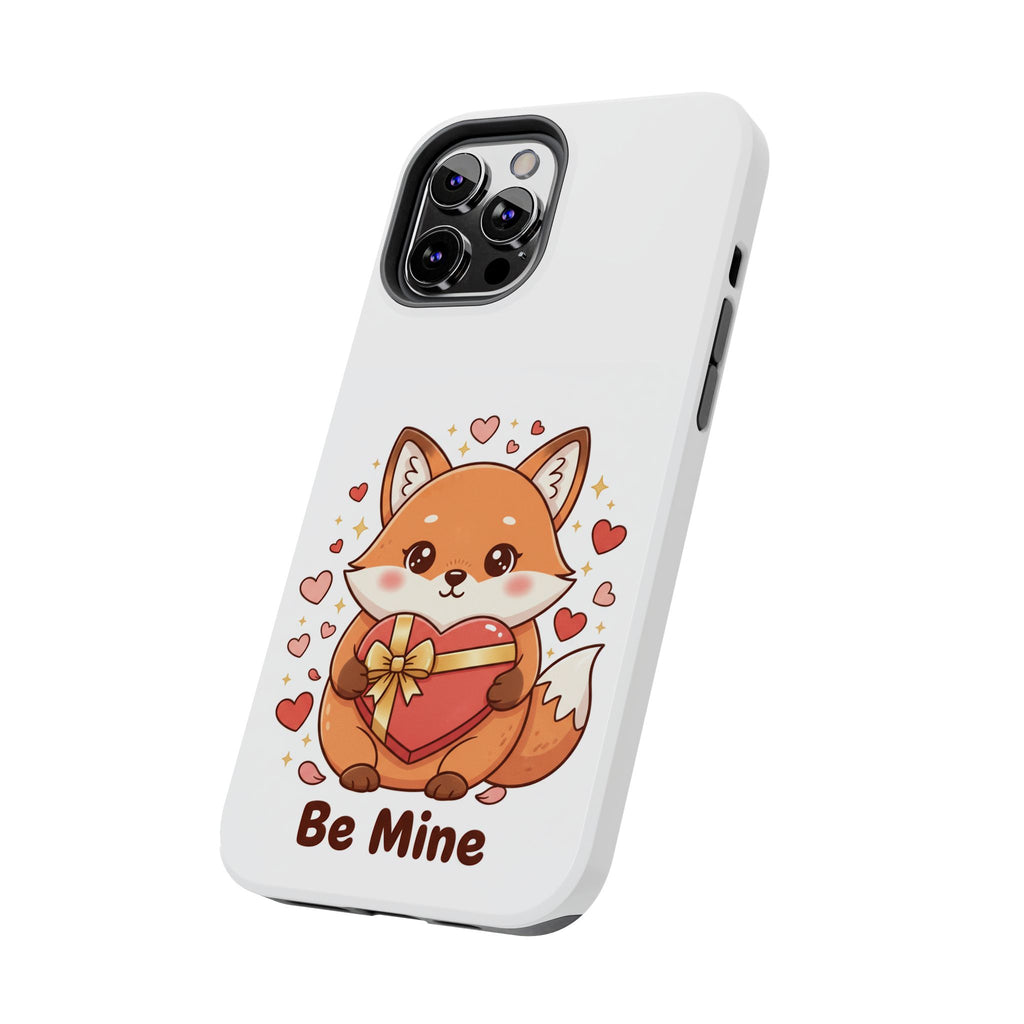 Phone Case — Cute Valentine Fox 'Be Mine' Protective Tough Case
