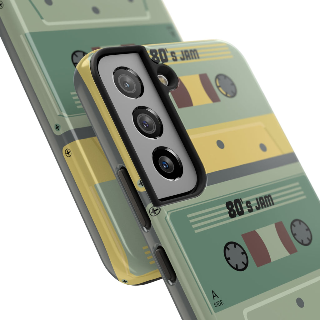 Retro 80s Cassette Tough Phone Case — "80's Jam" Vintage Tape Design