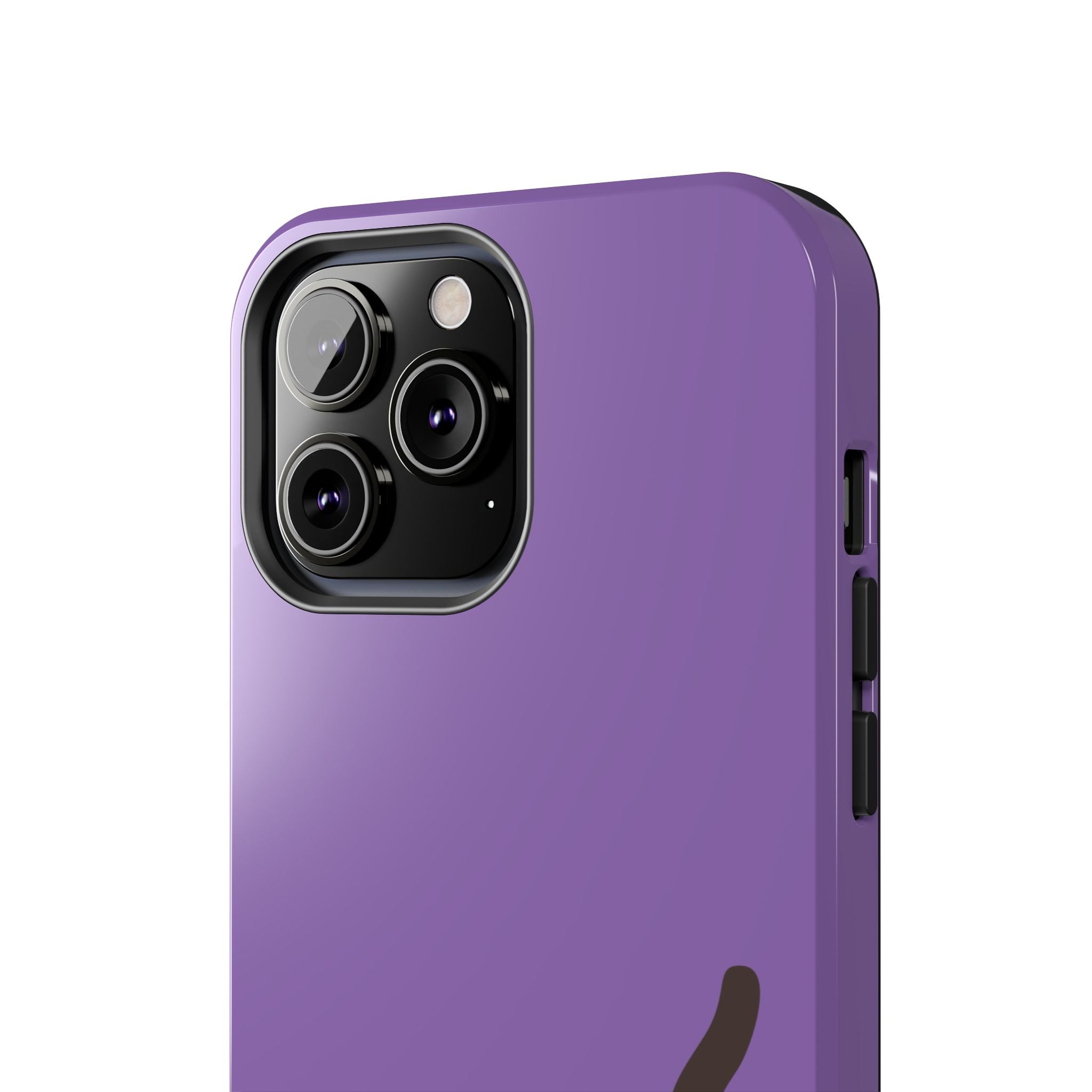 Purple Cute Cat-in-Bread Tough Phone Case — Cute Cat Heart Design