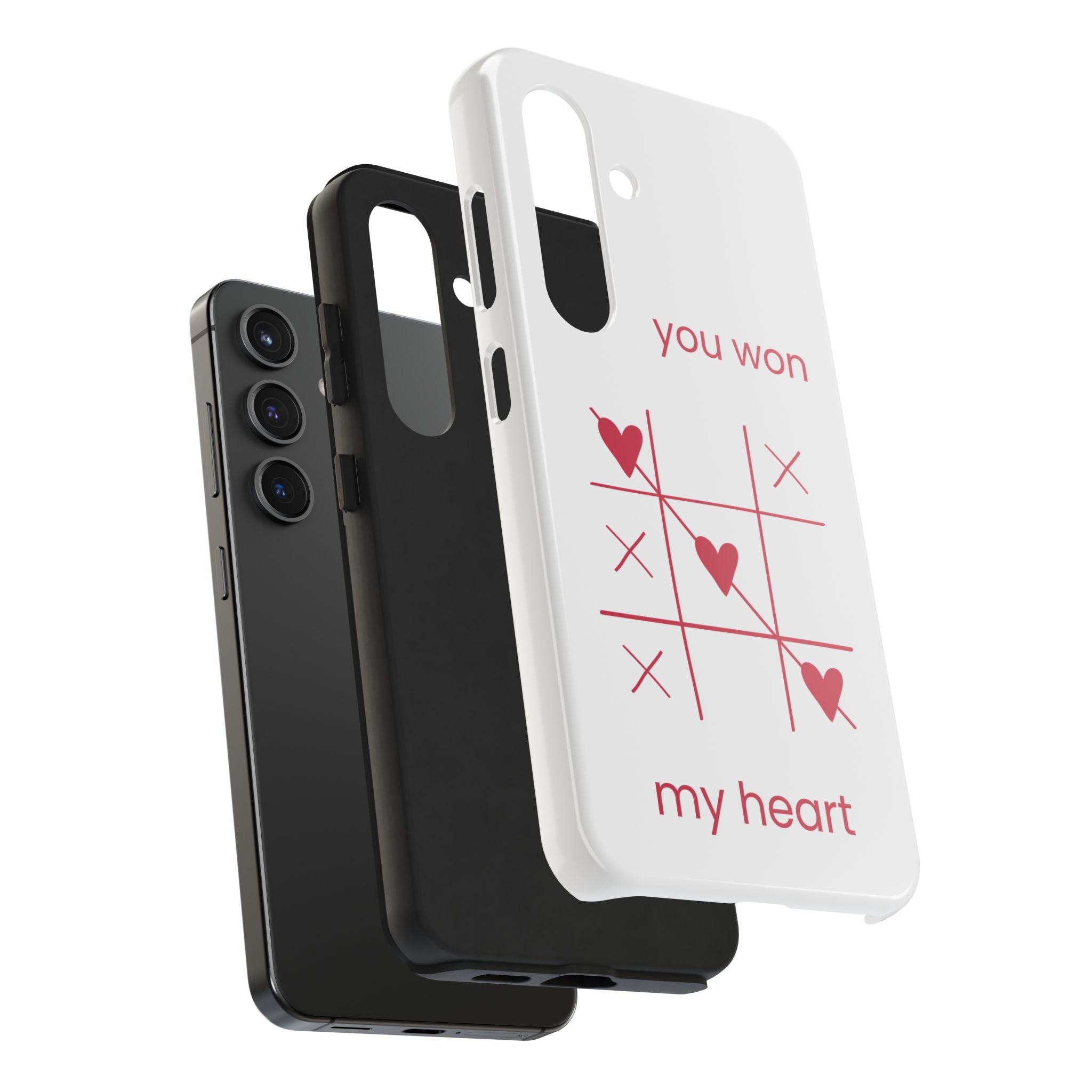 Tough Phone Case — "You Won My Heart" Tic-Tac-Toe Valentine Phone Cover