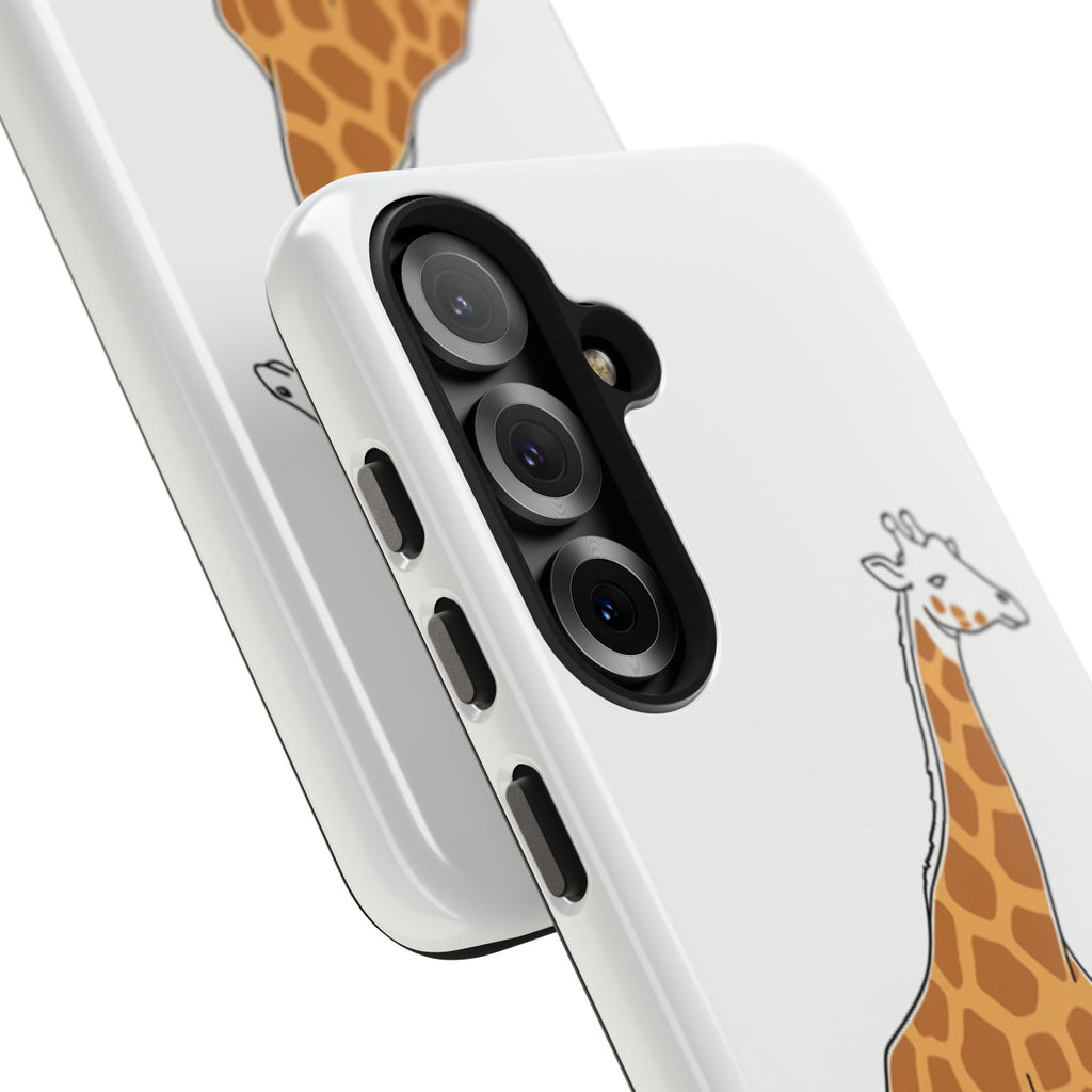 Giraffe Tough Phone Case — Cute Safari Animal Protective Cover