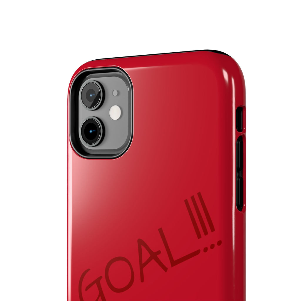 Phone Case — 'GOAL!!!' Cartoon Soccer Player Tough Protective Case