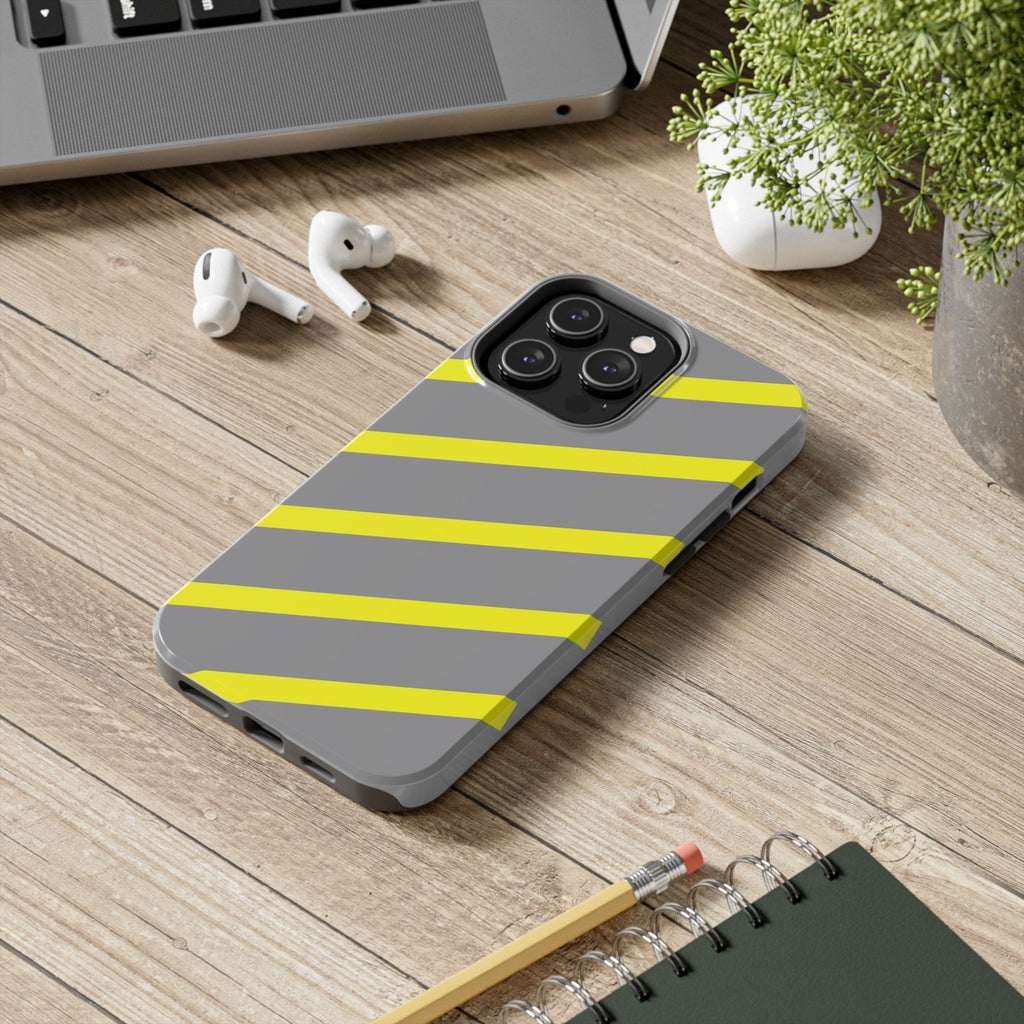 Copy of Tough Phone Case — Blue Diagonal Stripe Shockproof Cover