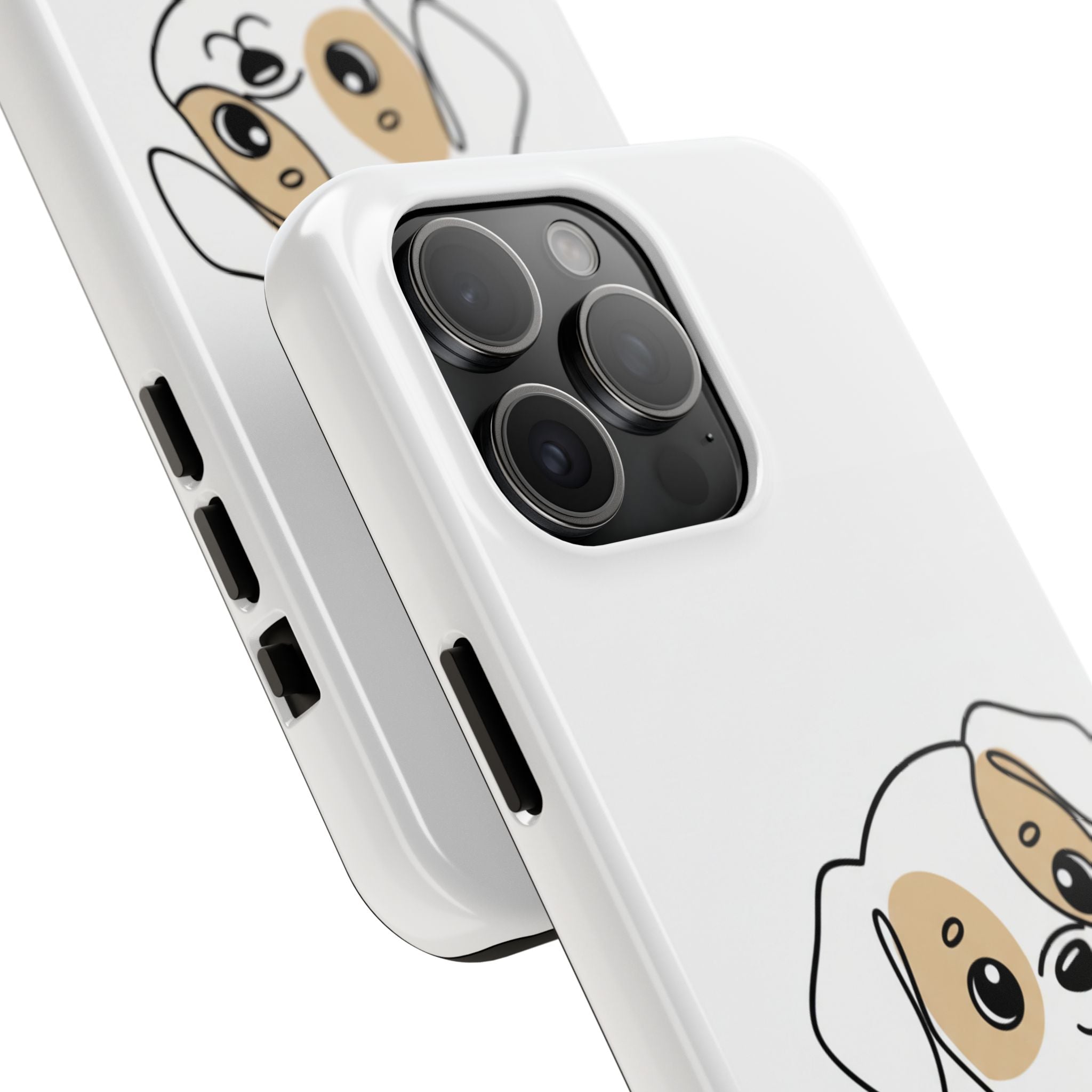 Cute Puppy Tough Phone Case – Cartoon Dog Protective Phone Cover