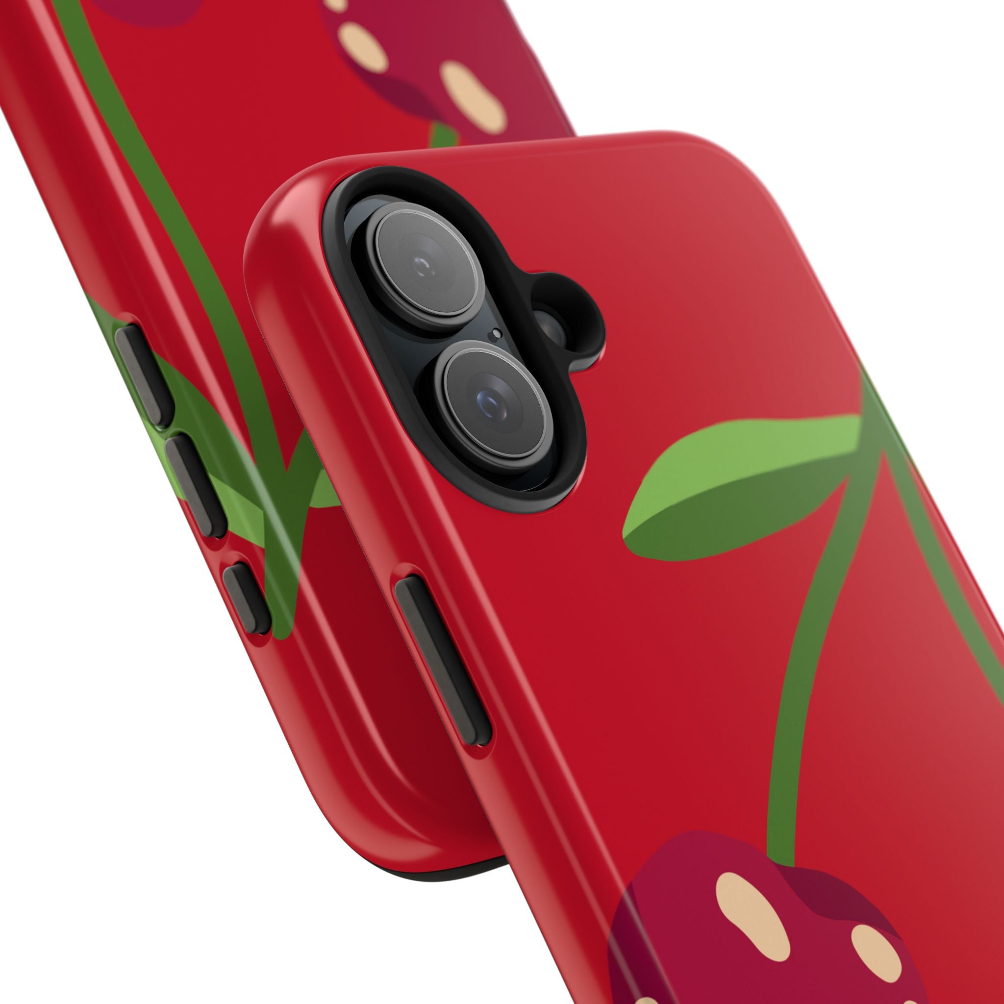 Cherry Red Tough Phone Case — Cute Retro Fruit iPhone Case