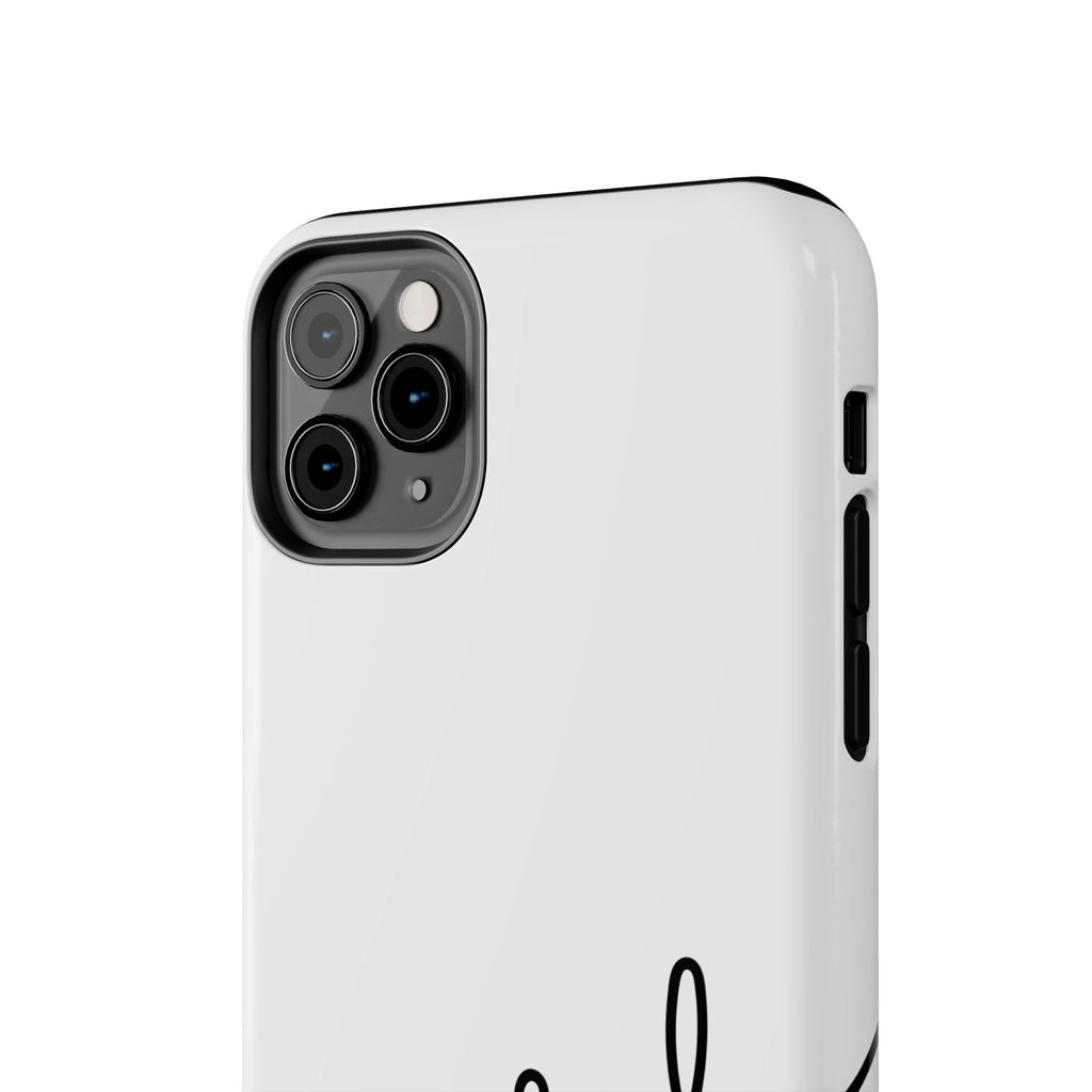 Joyful Tough Phone Case — Minimal Script Protective Phone Cover