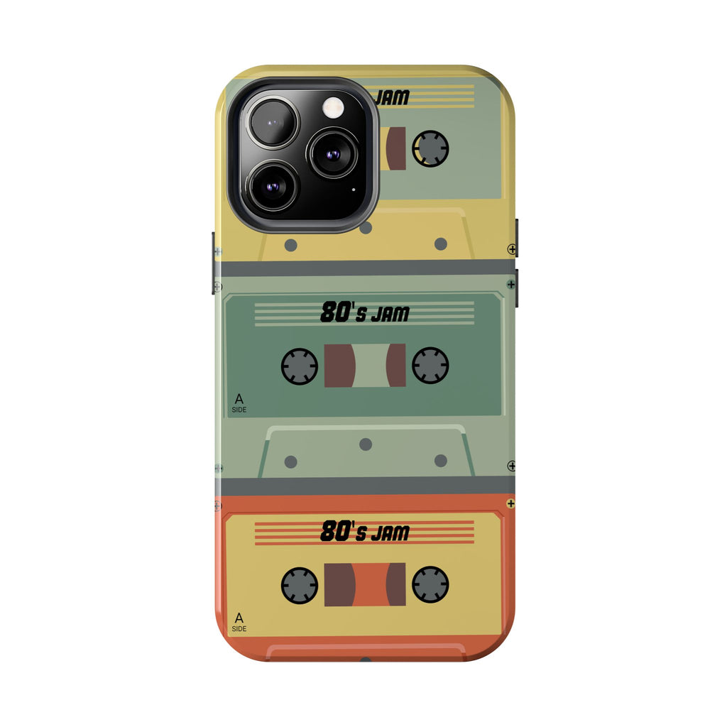 Retro 80s Cassette Tough Phone Case — "80's Jam" Vintage Tape Design