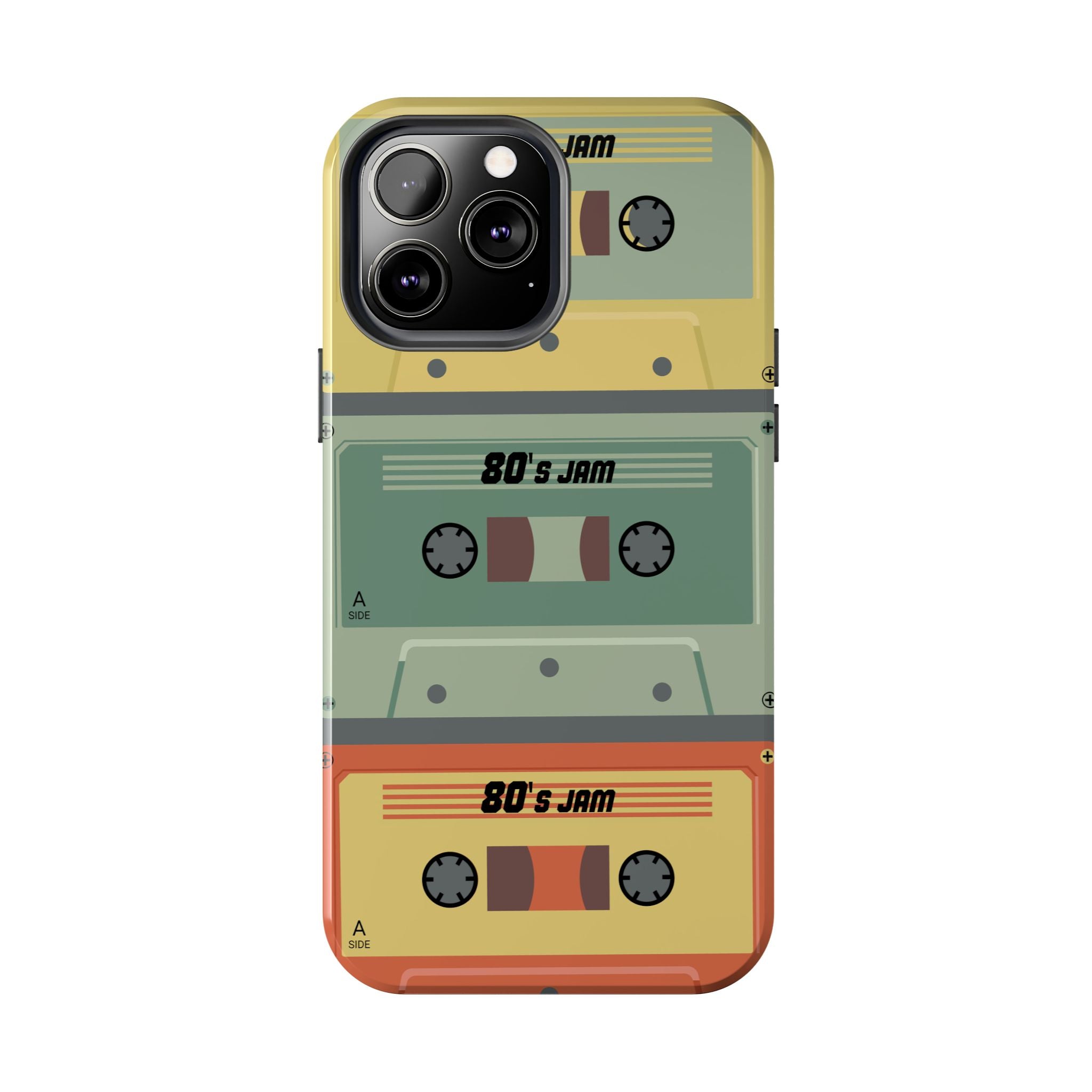 Retro 80s Cassette Tough Phone Case — "80's Jam" Vintage Tape Design