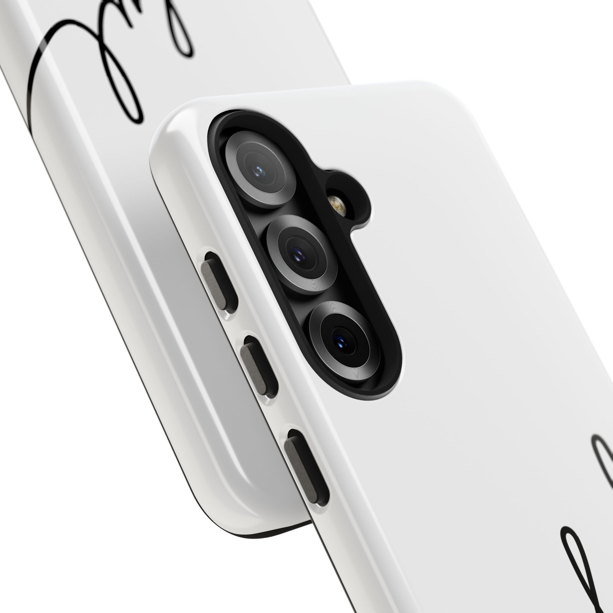 Joyful Tough Phone Case — Minimal Script Protective Phone Cover