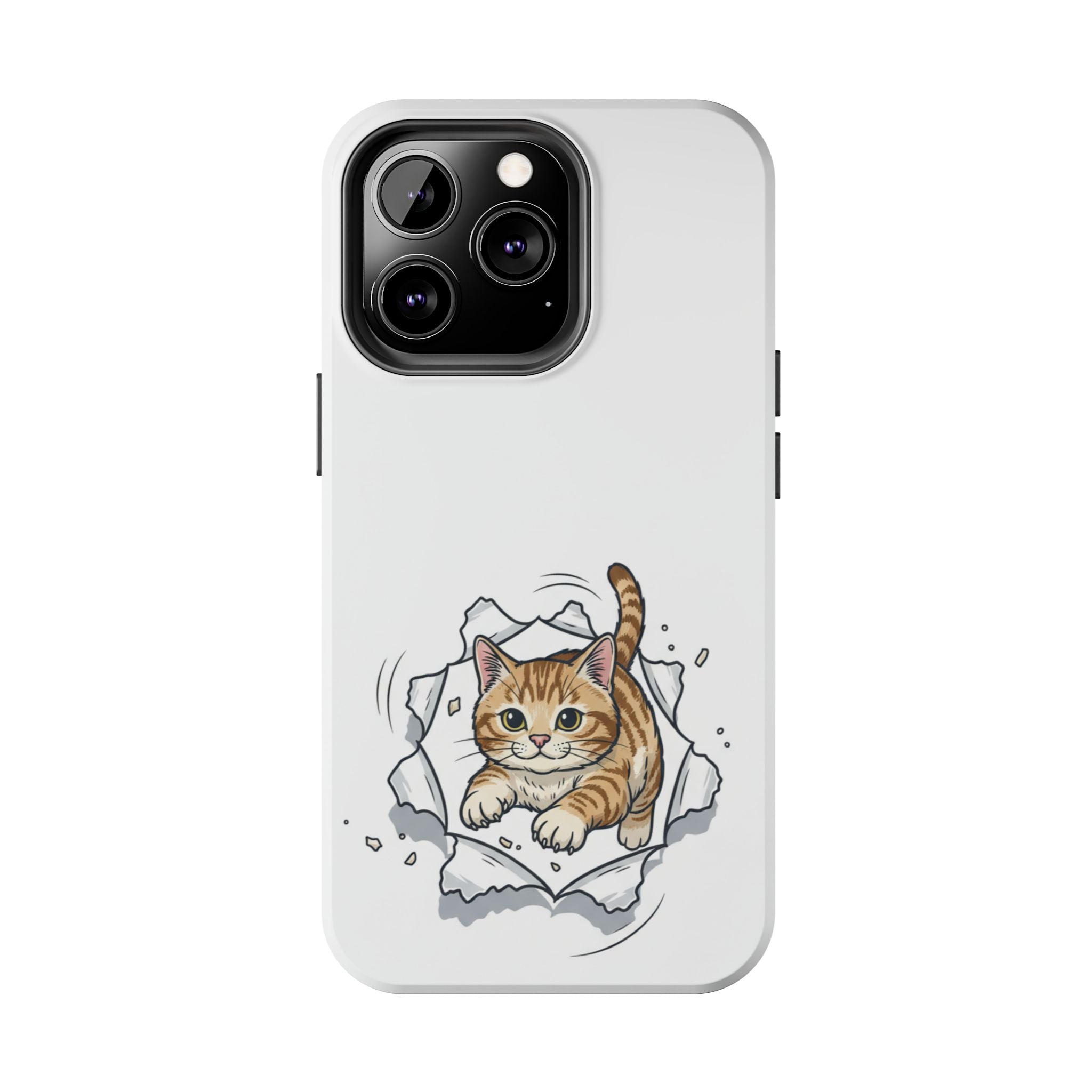 Playful Orange Tabby Cat Phone Case | Tough Phone Case, Protective Cute Kitty