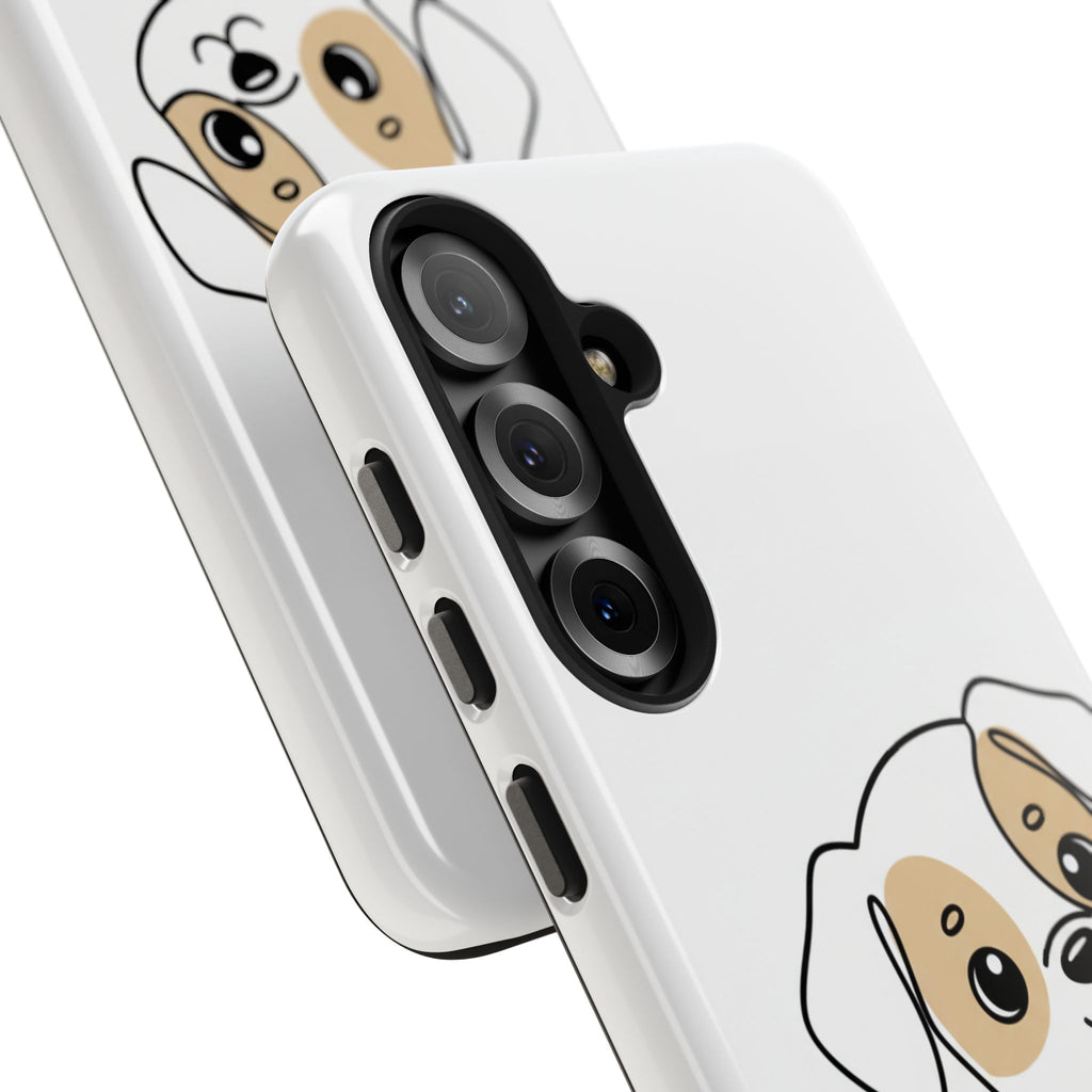 Cute Puppy Tough Phone Case – Cartoon Dog Protective Phone Cover