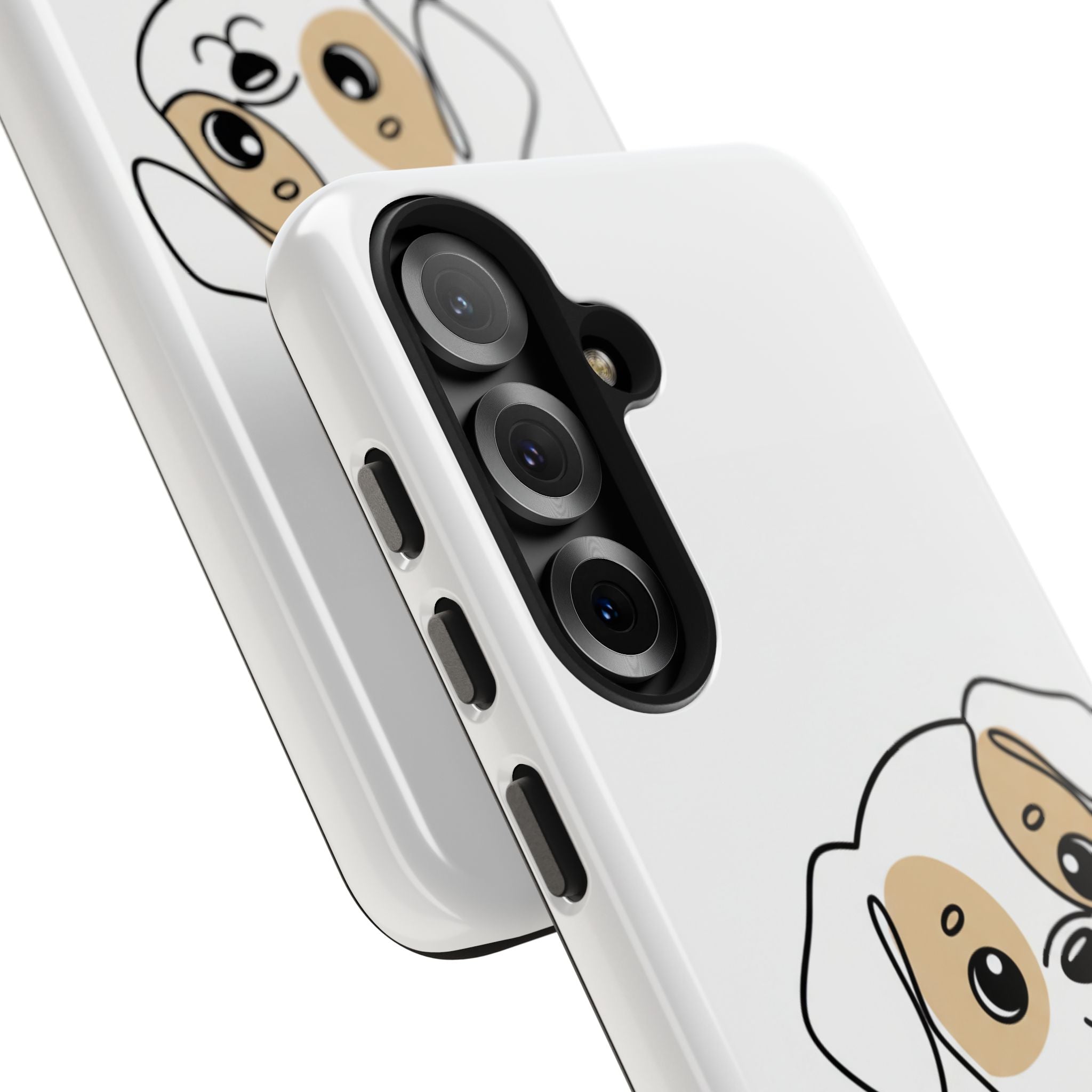 Cute Puppy Tough Phone Case – Cartoon Dog Protective Phone Cover