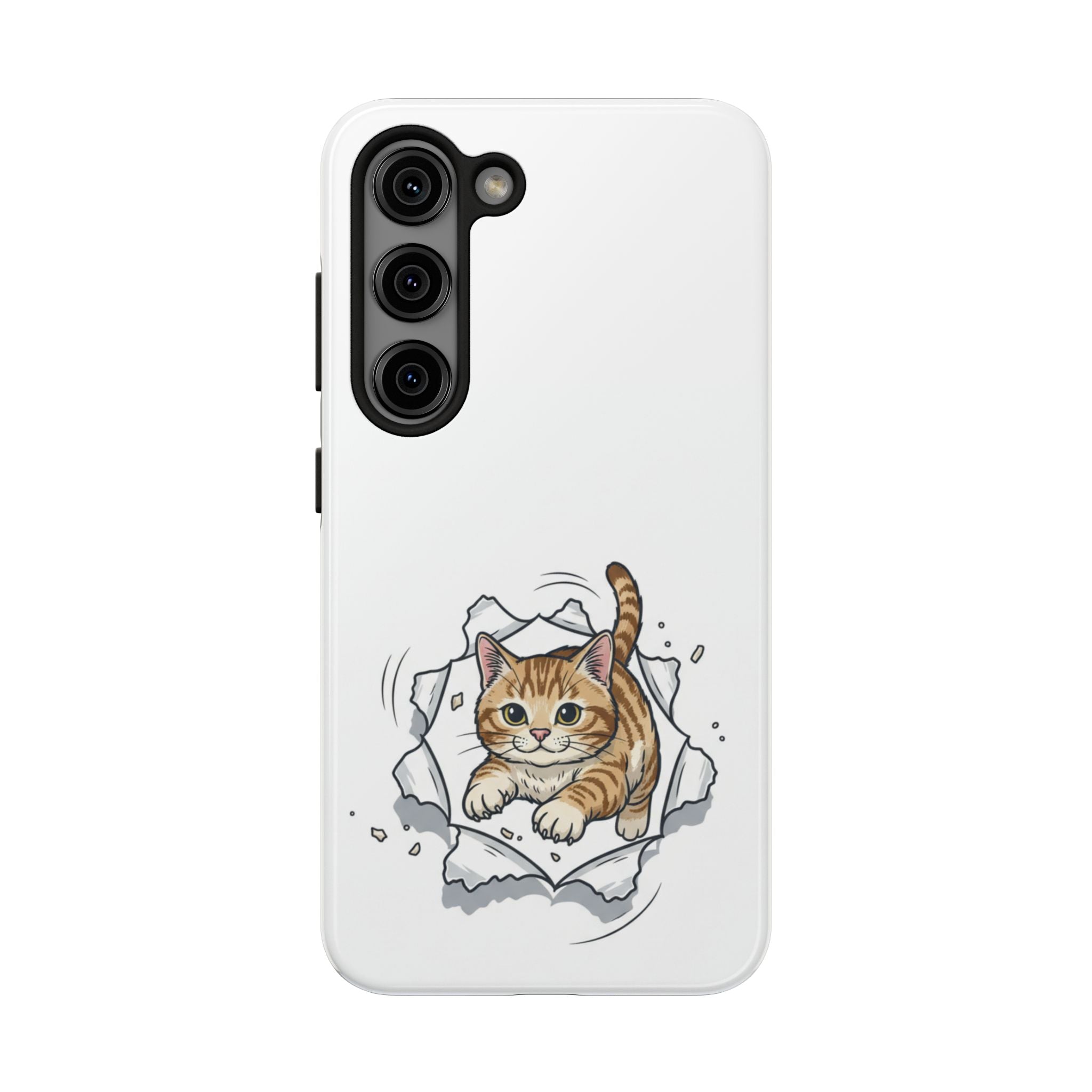 Playful Orange Tabby Cat Phone Case | Tough Phone Case, Protective Cute Kitty