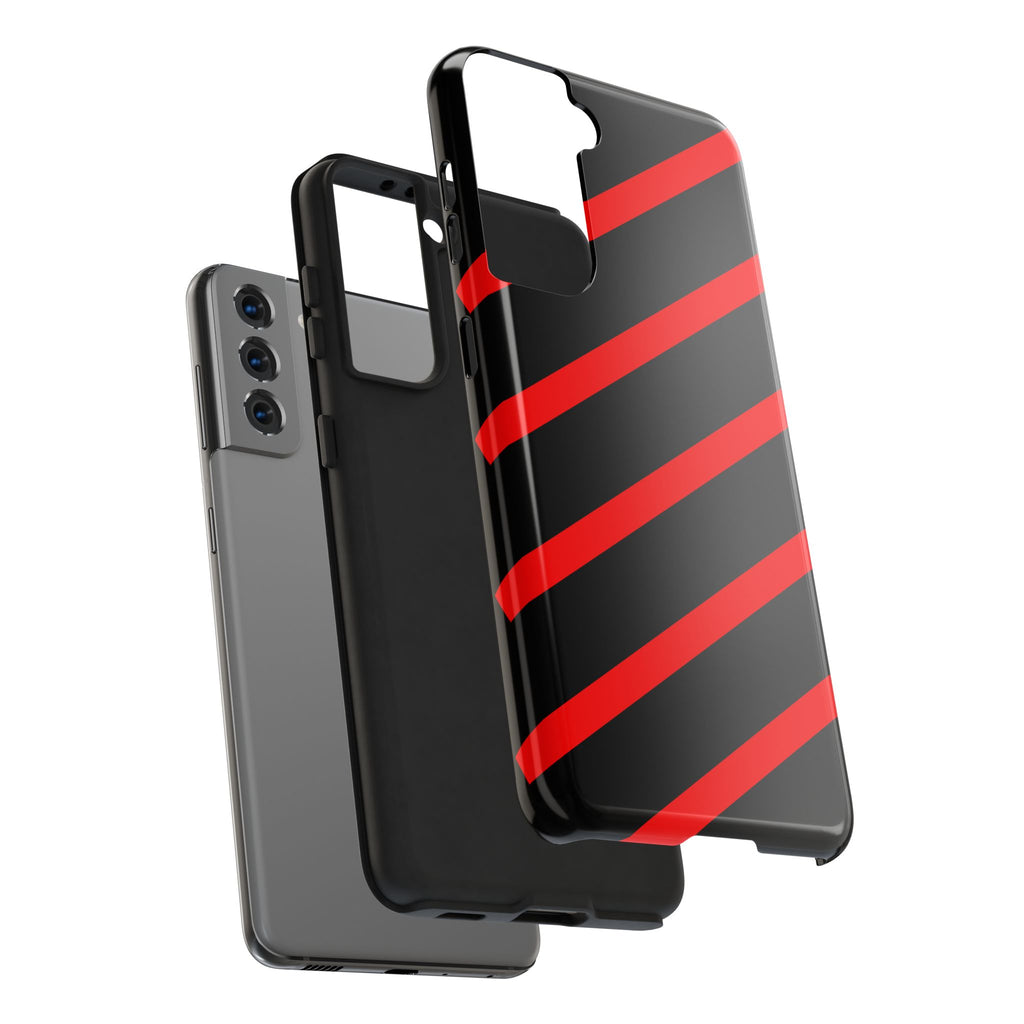 Copy of Tough Phone Case — Blue Diagonal Stripe Shockproof Cover