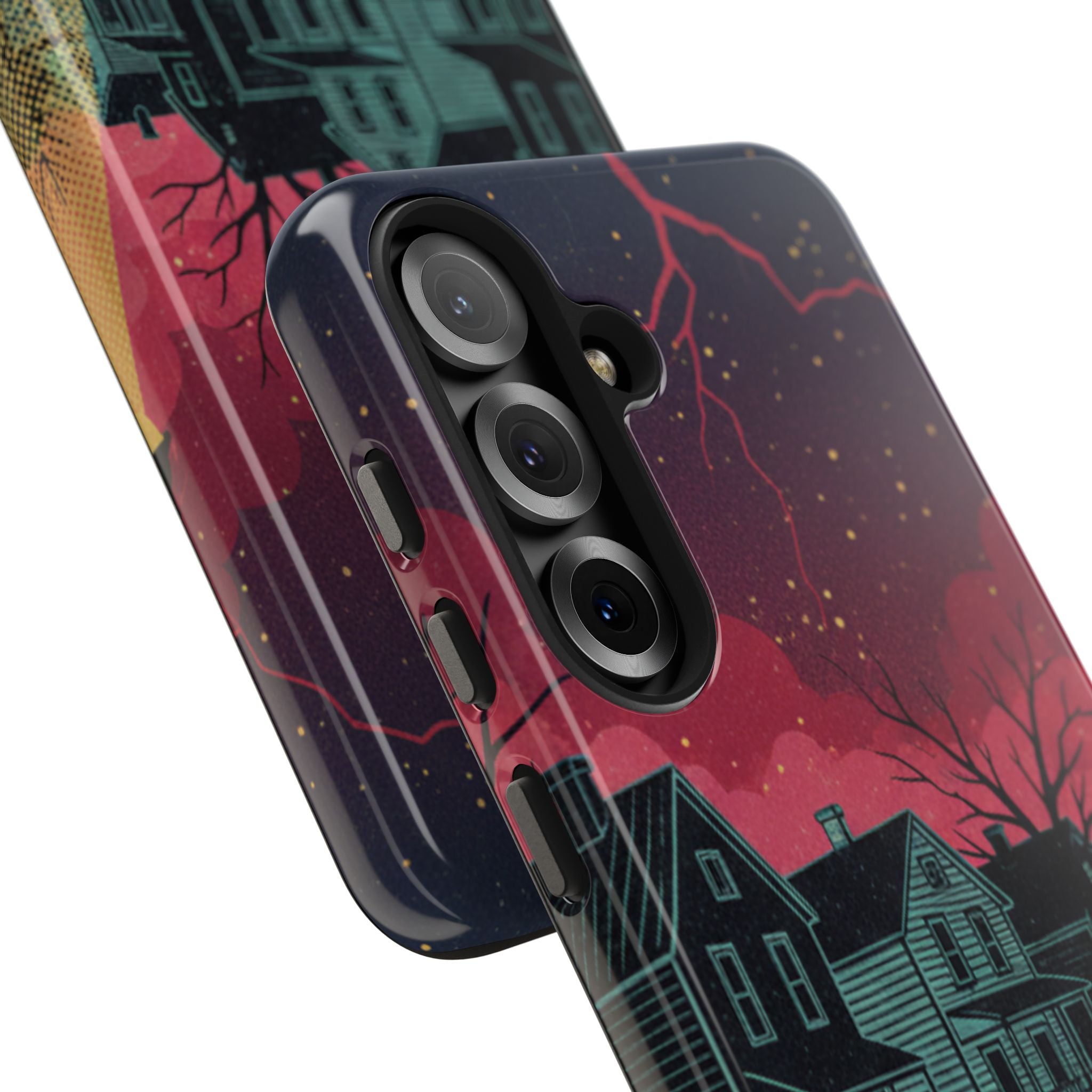 Tough Phone Case — Nostalgic Night Bike Ride Sky Design