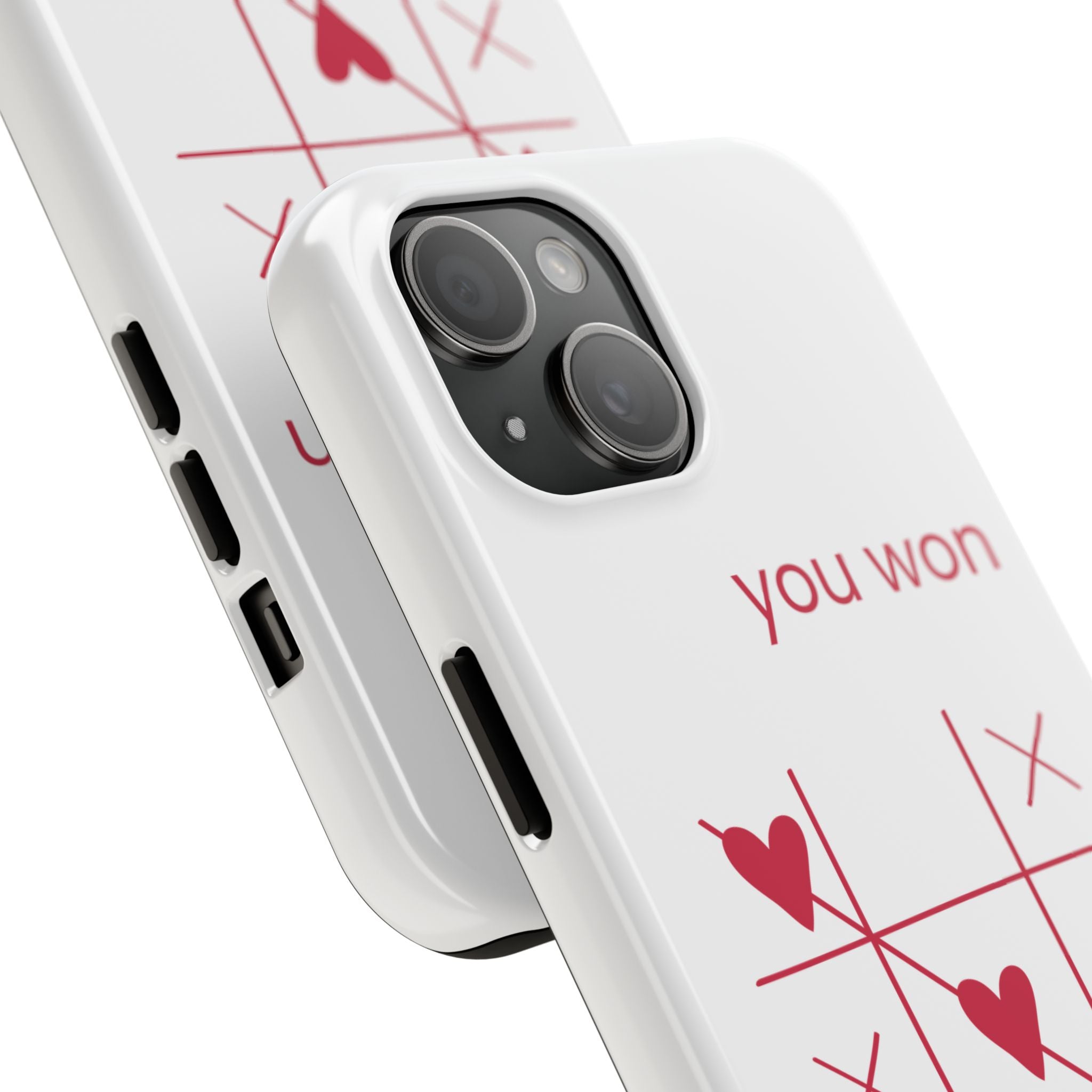 Tough Phone Case — "You Won My Heart" Tic-Tac-Toe Valentine Phone Cover