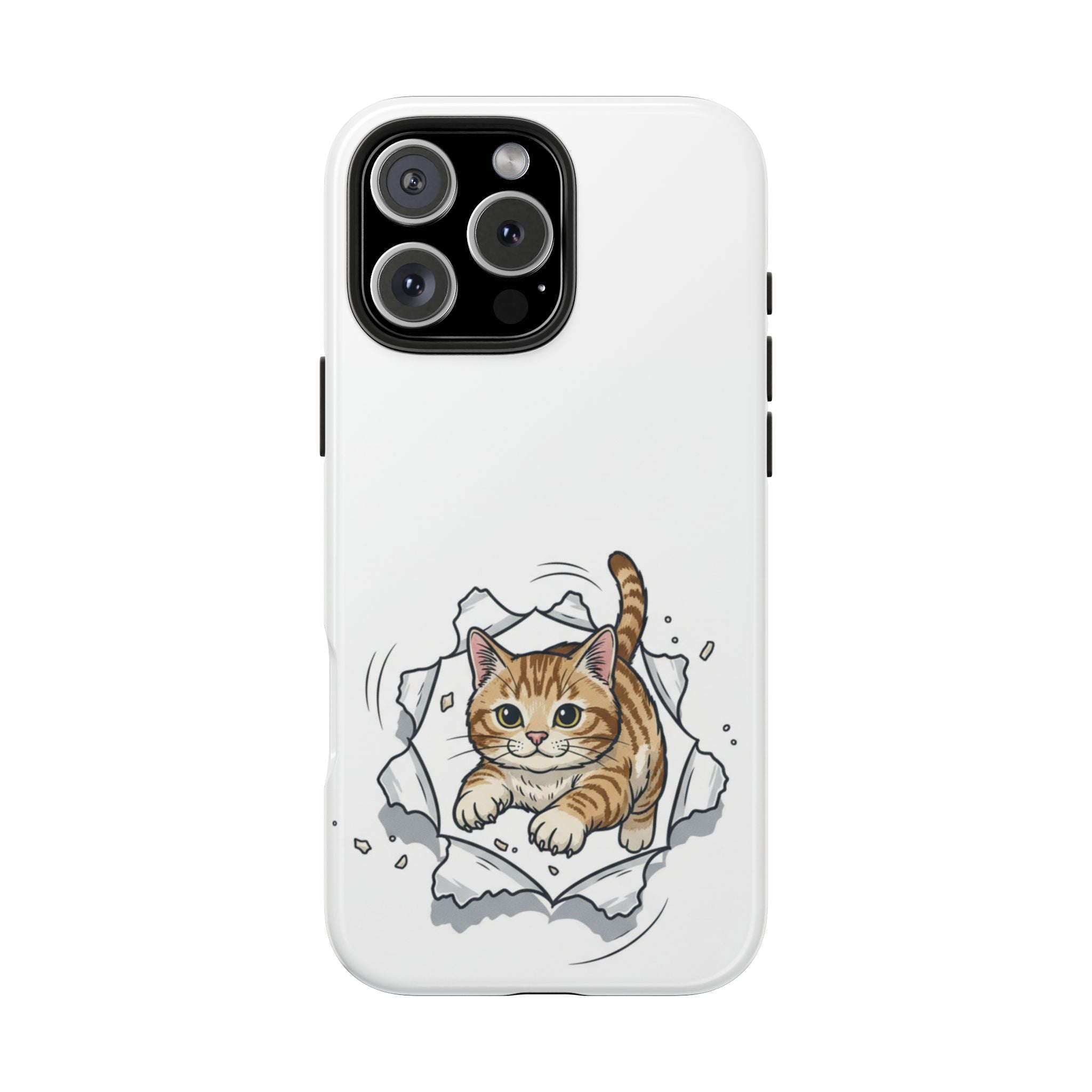Playful Orange Tabby Cat Phone Case | Tough Phone Case, Protective Cute Kitty