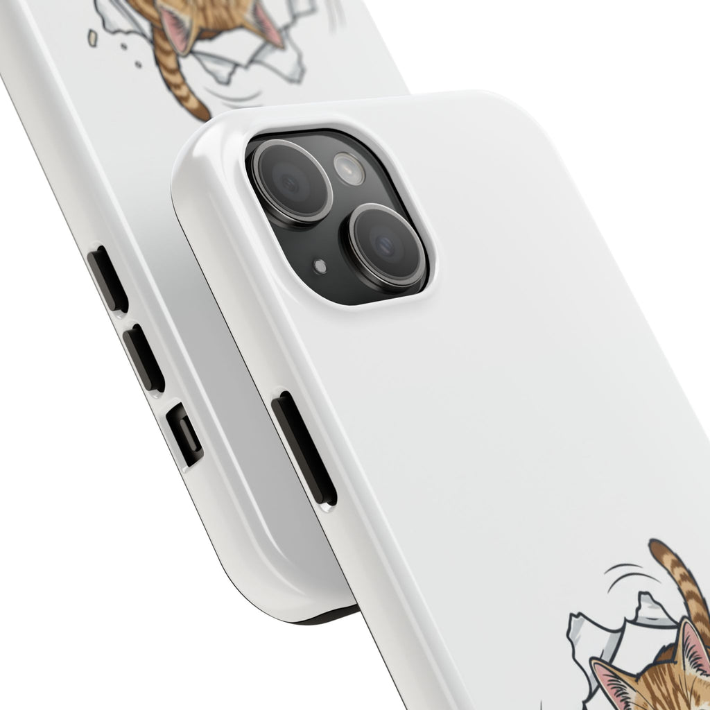 Playful Orange Tabby Cat Phone Case | Tough Phone Case, Protective Cute Kitty