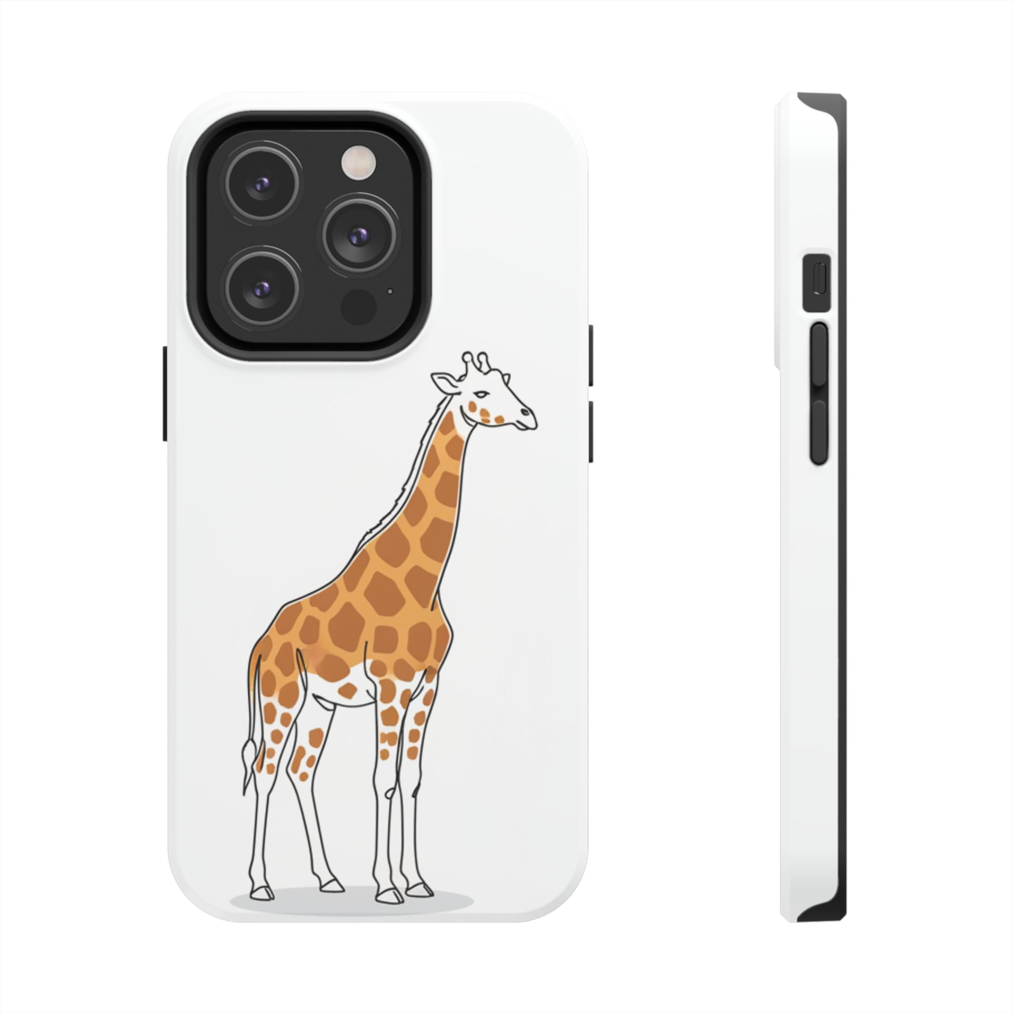 Giraffe Tough Phone Case — Cute Safari Animal Protective Cover