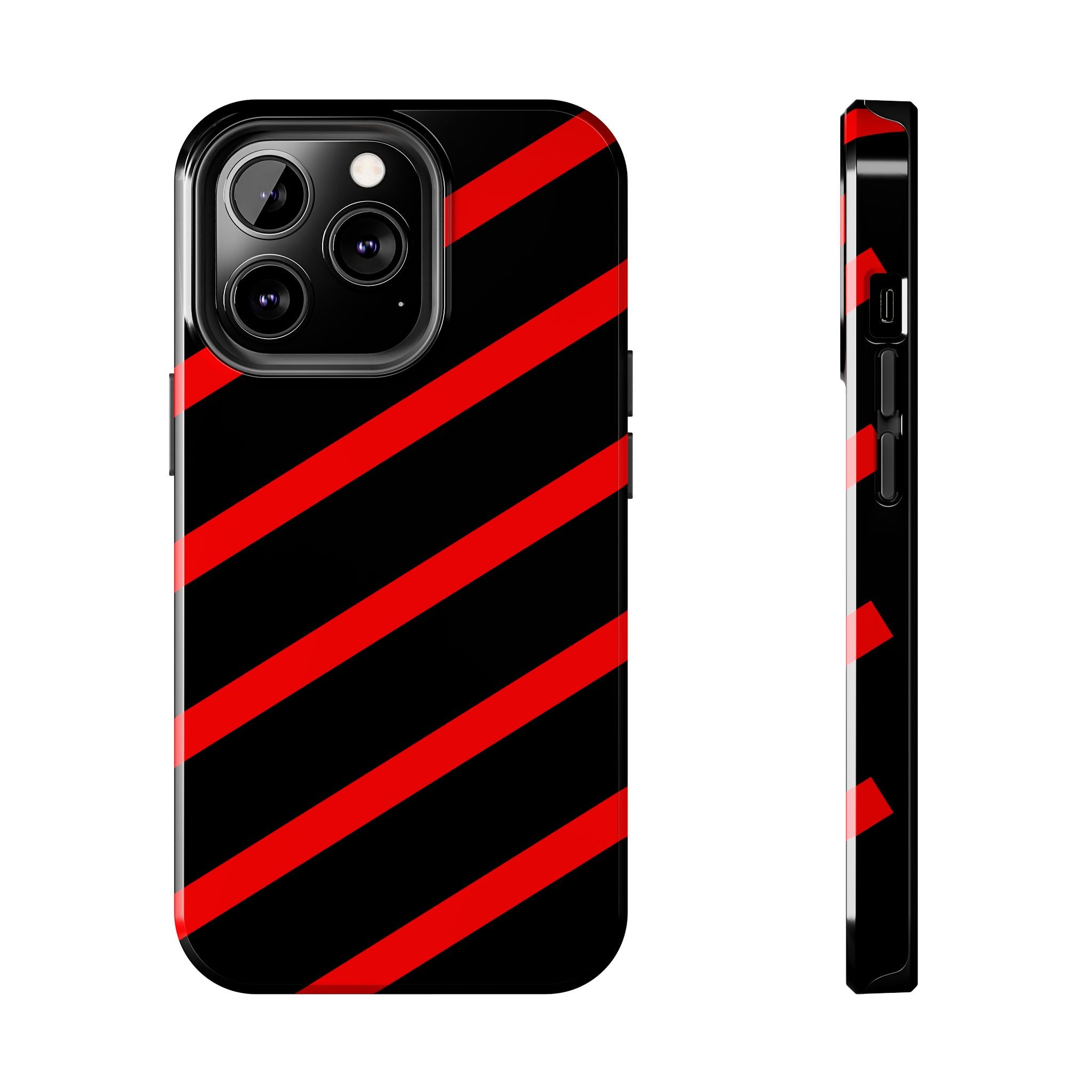 Copy of Tough Phone Case — Blue Diagonal Stripe Shockproof Cover
