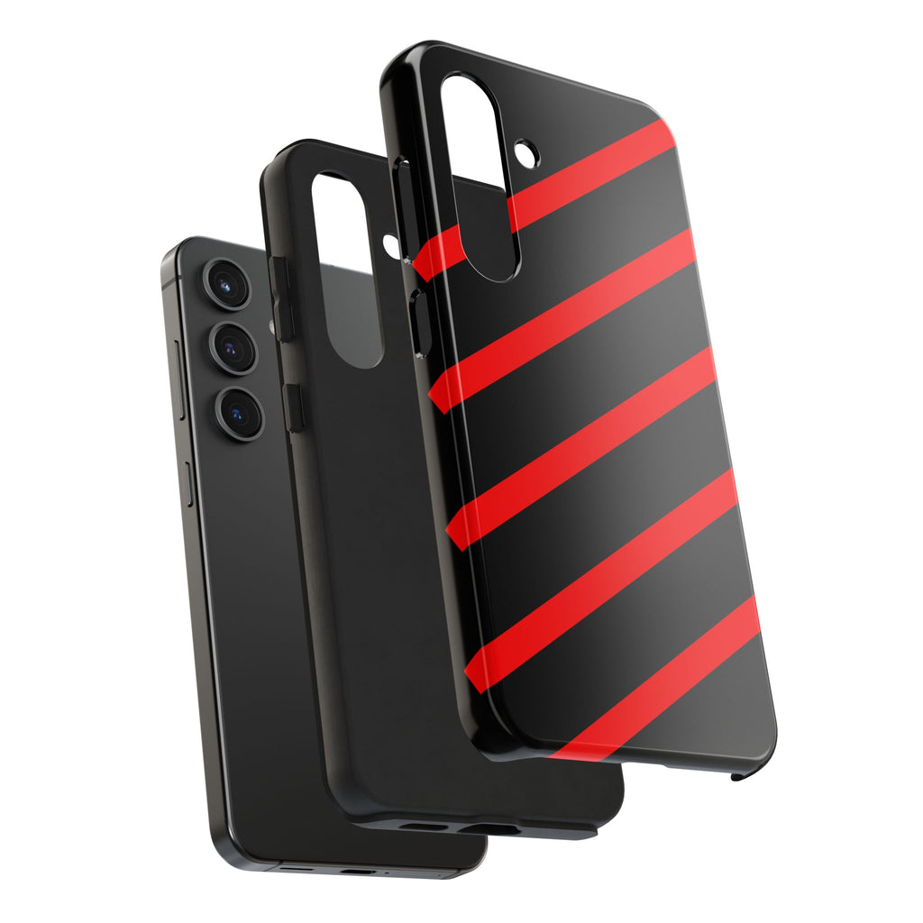 Copy of Tough Phone Case — Blue Diagonal Stripe Shockproof Cover
