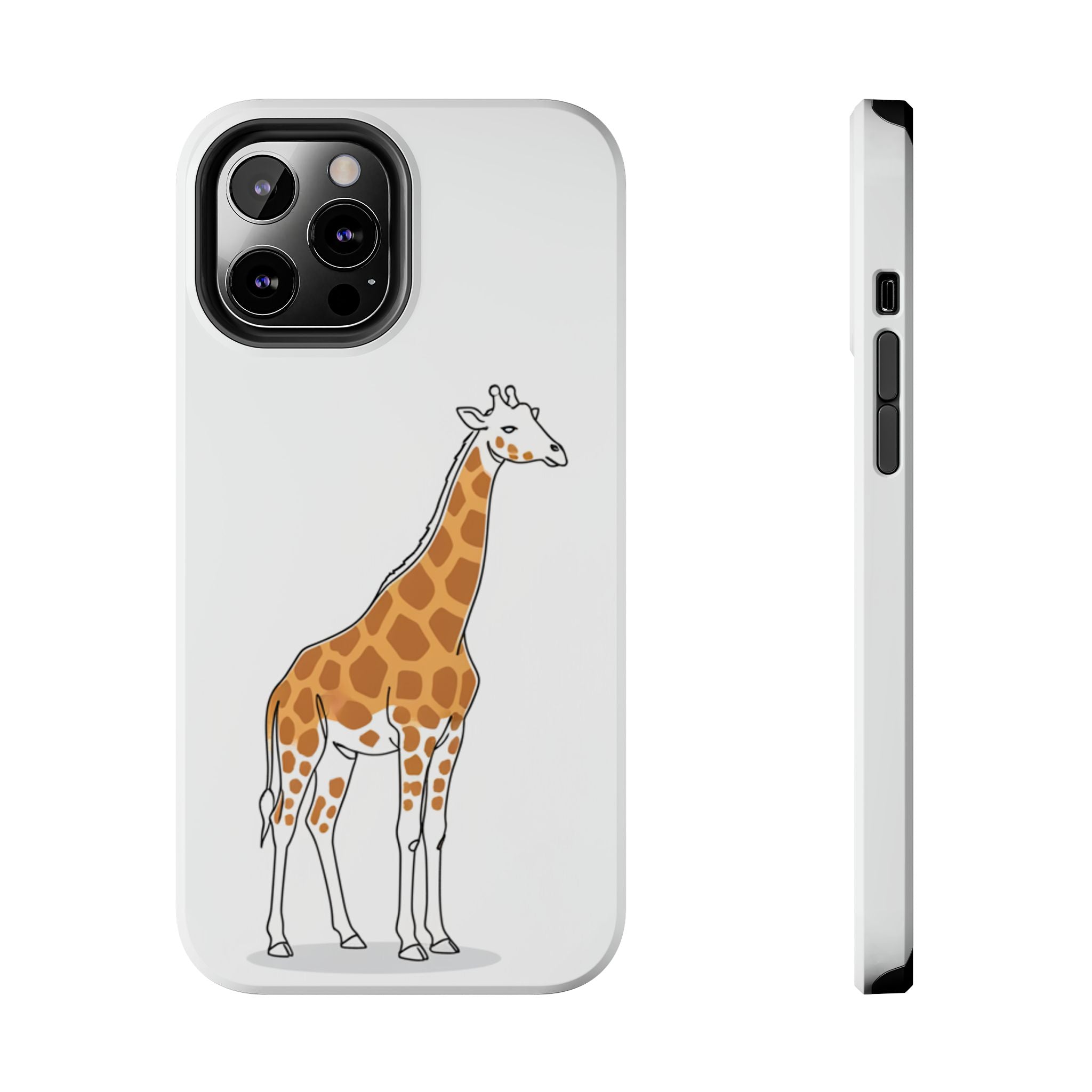 Giraffe Tough Phone Case — Cute Safari Animal Protective Cover