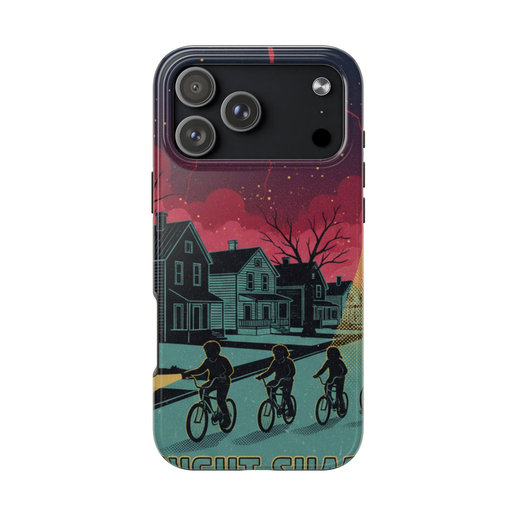 Tough Phone Case — Nostalgic Night Bike Ride Sky Design