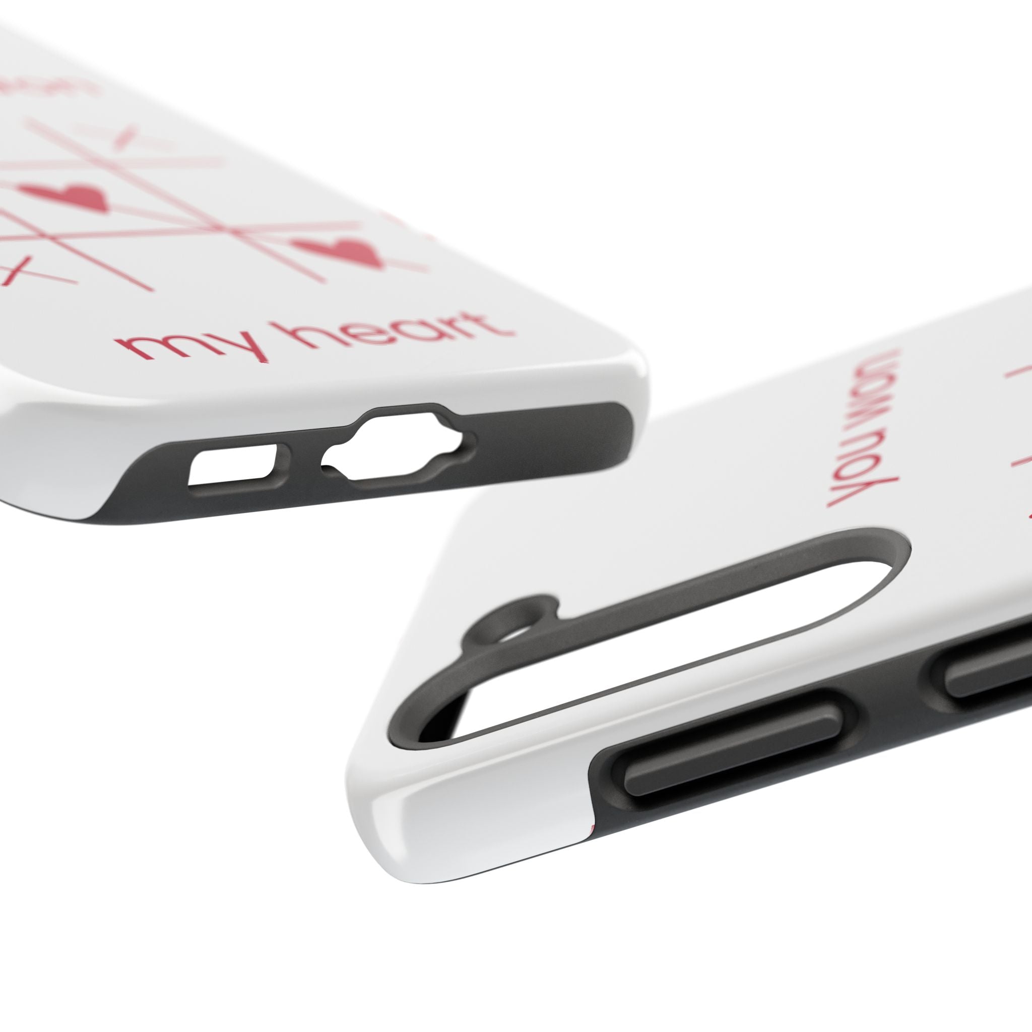 Tough Phone Case — "You Won My Heart" Tic-Tac-Toe Valentine Phone Cover