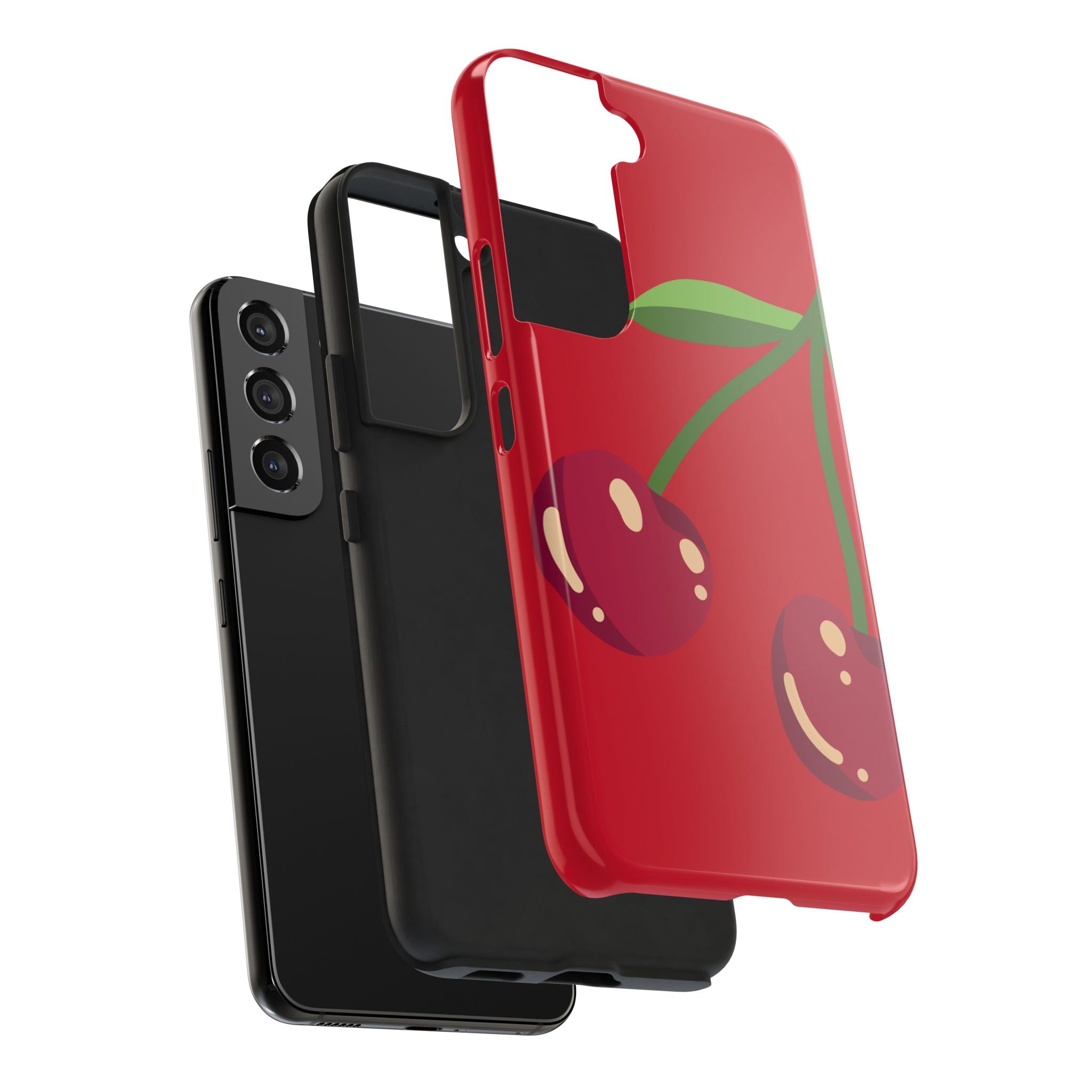 Cherry Red Tough Phone Case — Cute Retro Fruit iPhone Case