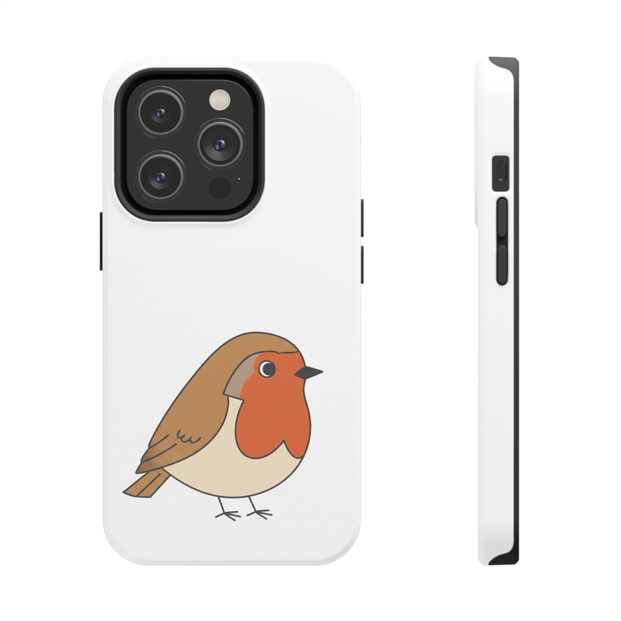 Cute Robin Tough Phone Case — Protective Bird iPhone Case