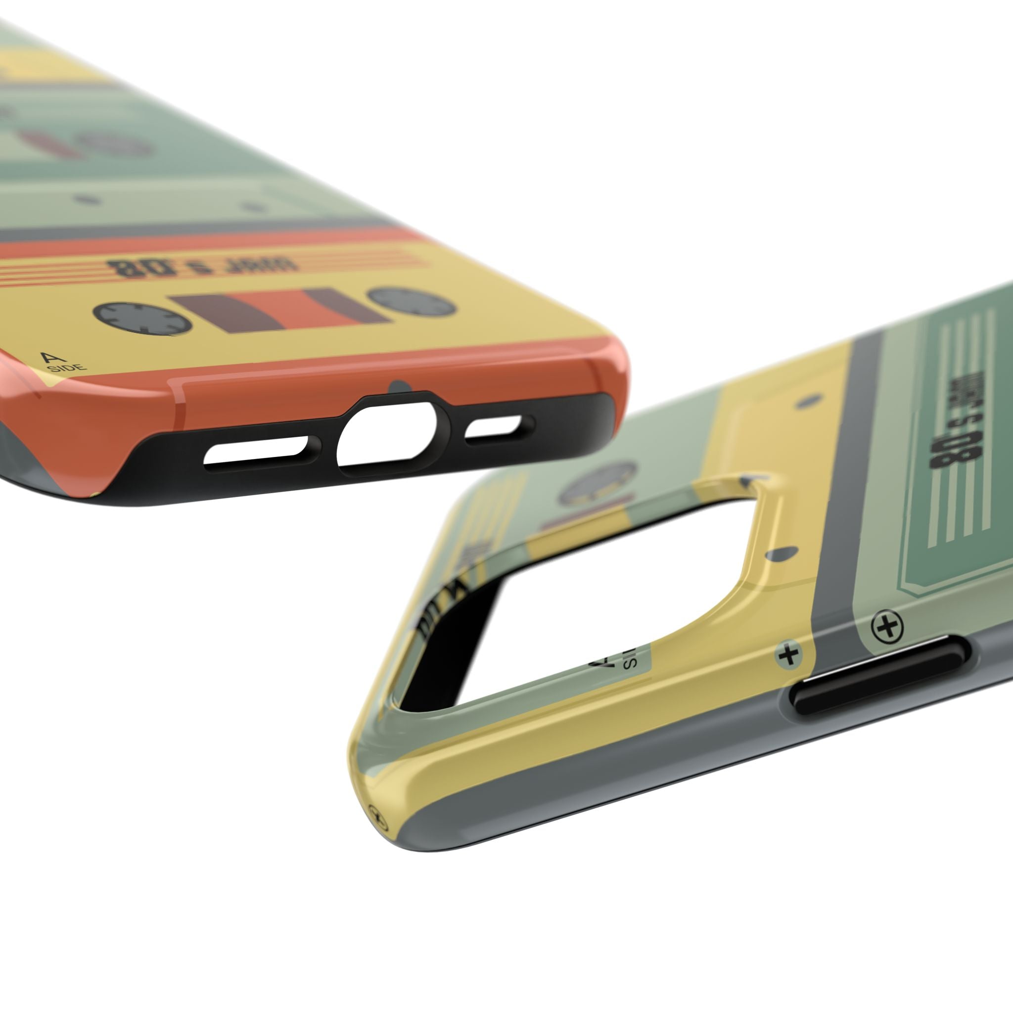 Retro 80s Cassette Tough Phone Case — "80's Jam" Vintage Tape Design